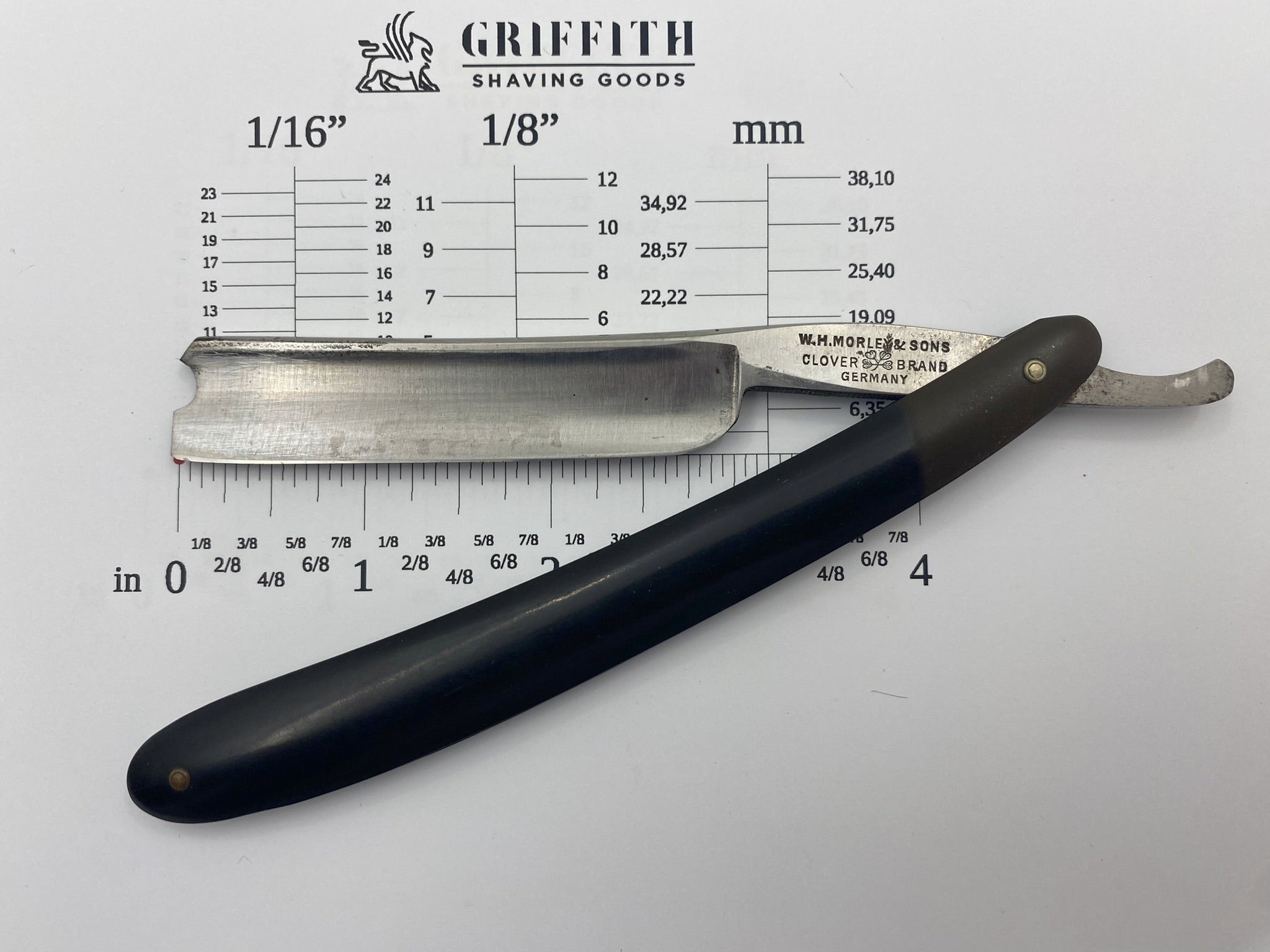 Vintage W.H. Morley & Sons German Straight Razor for Restoration