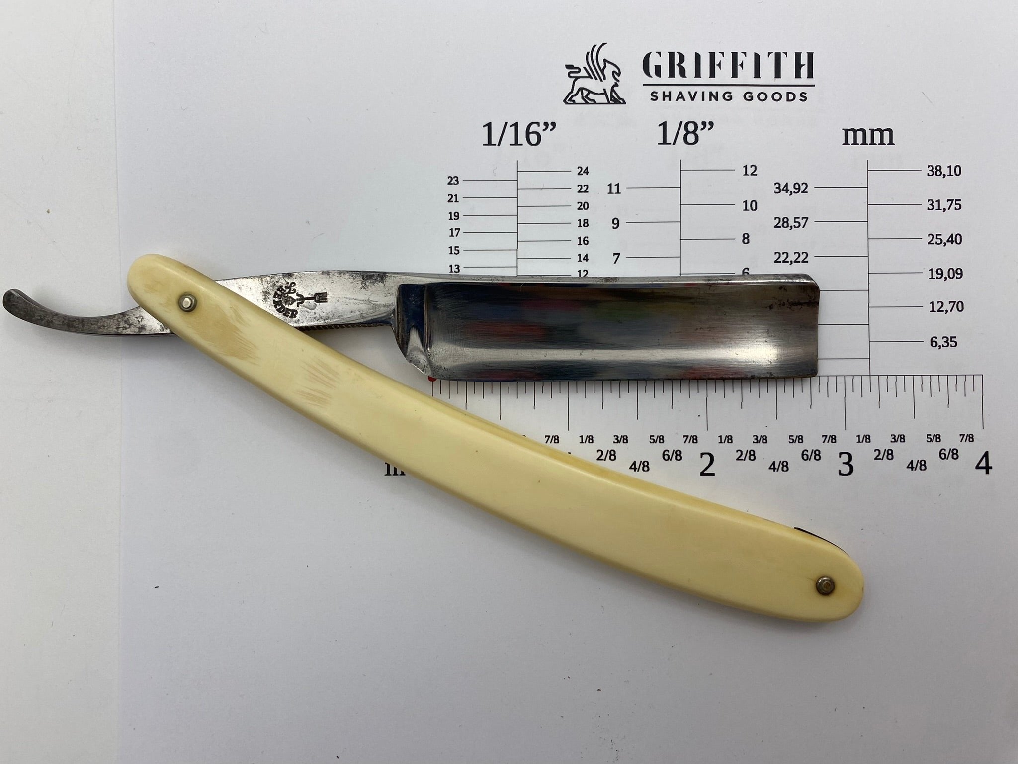 Vintage Friedrich Herder 77 German Straight Razor for Restoration