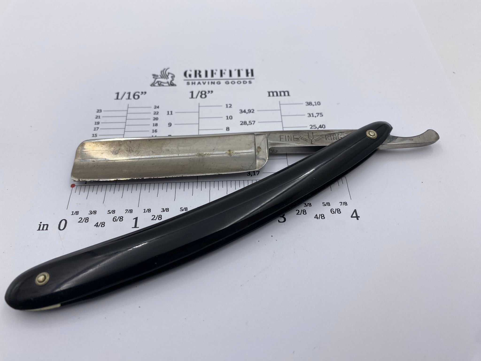 Vintage Fine Ring German Straight Razor for Restoration