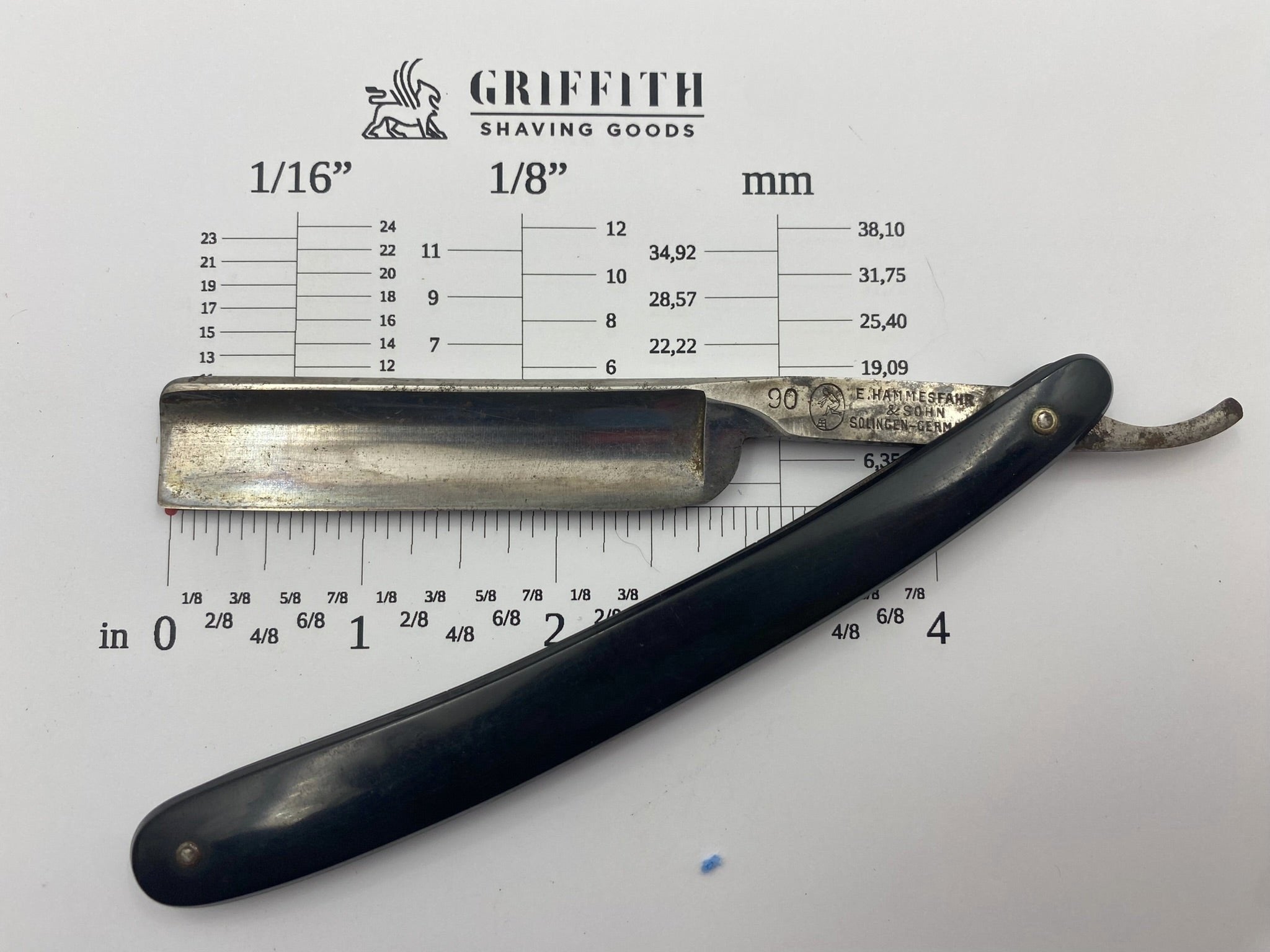 Vintage Hammesfahr German Straight Razor for Restoration