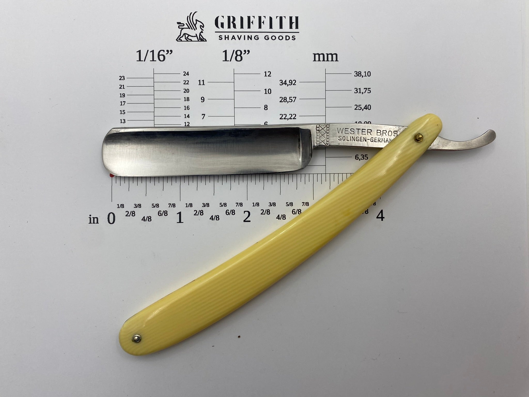 Vintage Wester Bros. German Straight Razor for Restoration