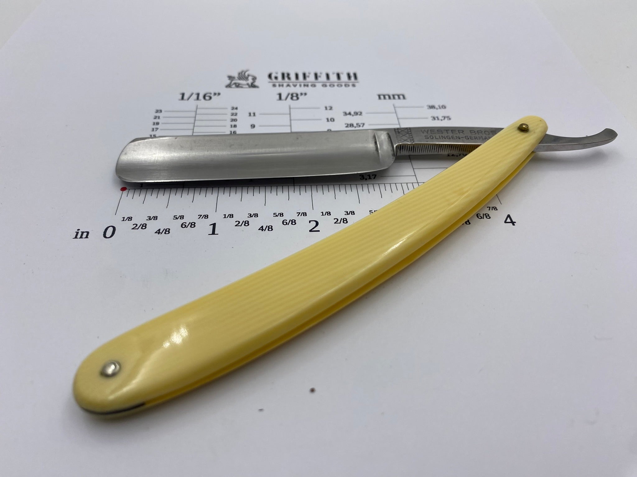 Vintage Wester Bros. German Straight Razor for Restoration