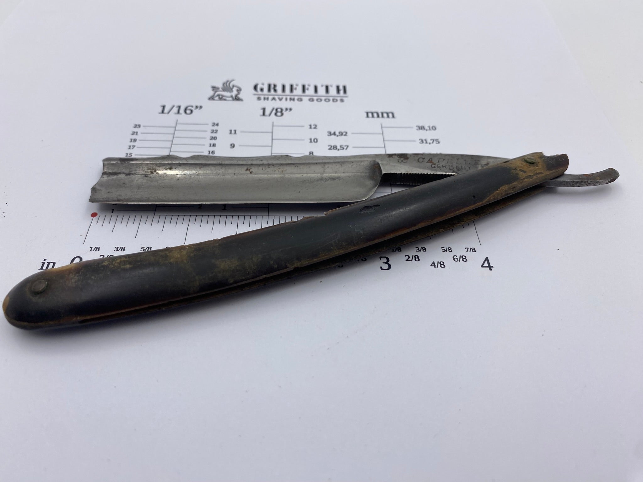 Vintage Capelle German Straight Razor for Restoration