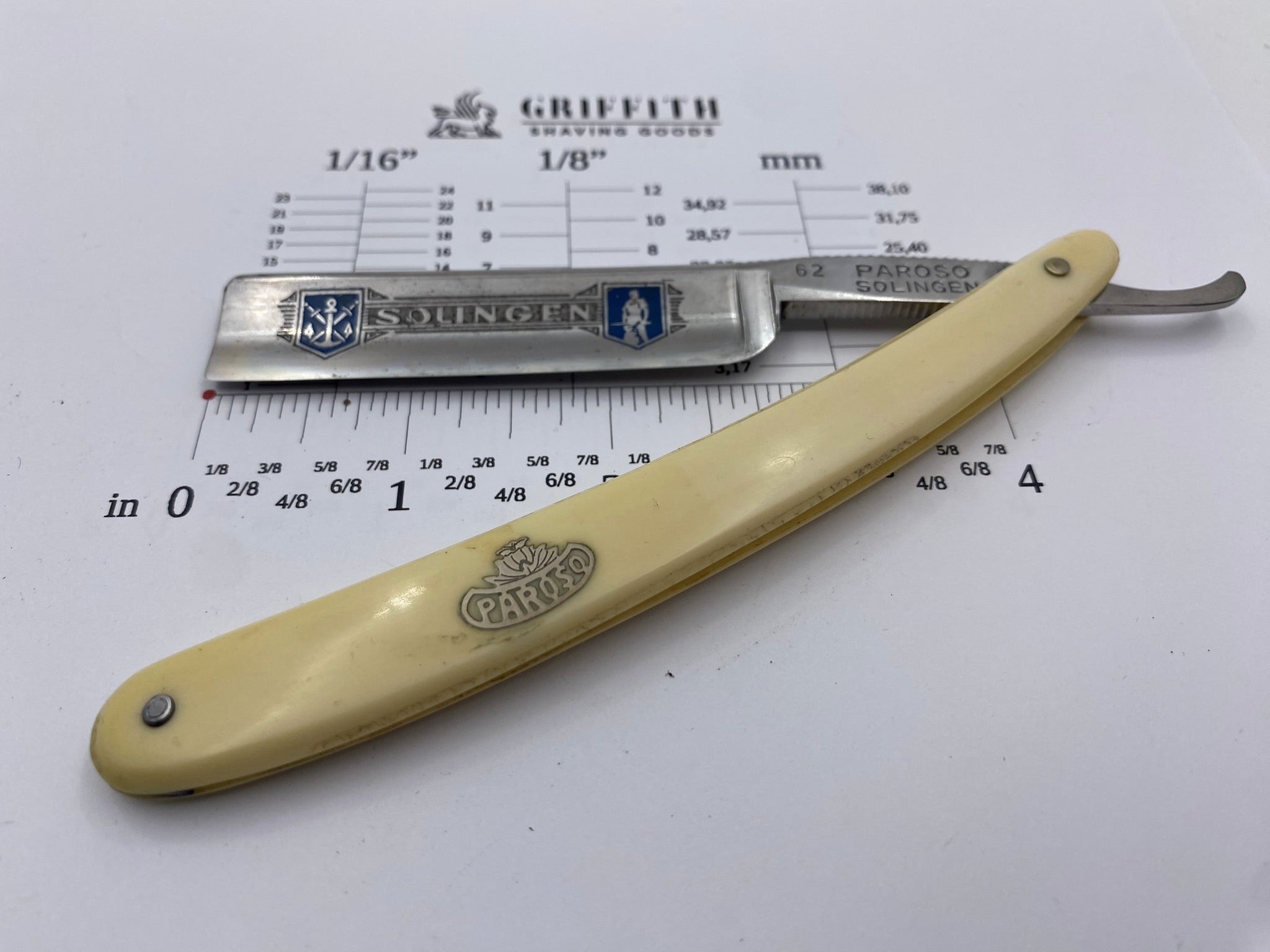 Vintage Paroso German Straight Razor for Restoration