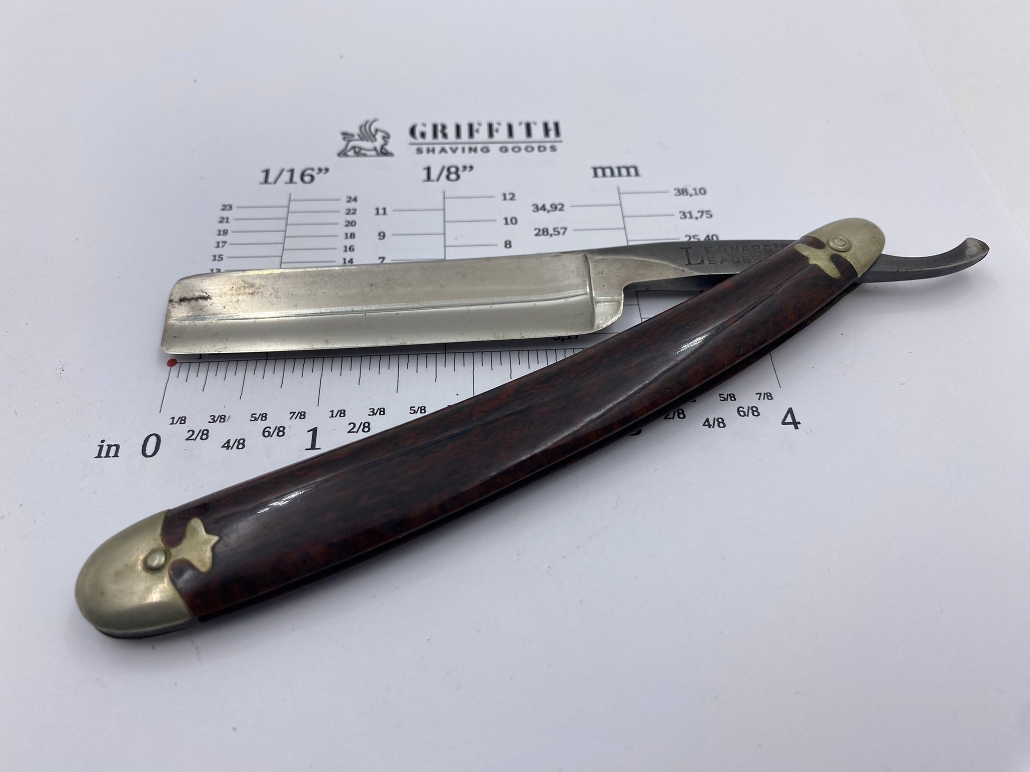 Vintage Leonard's Leader German Straight Razor for Restoration