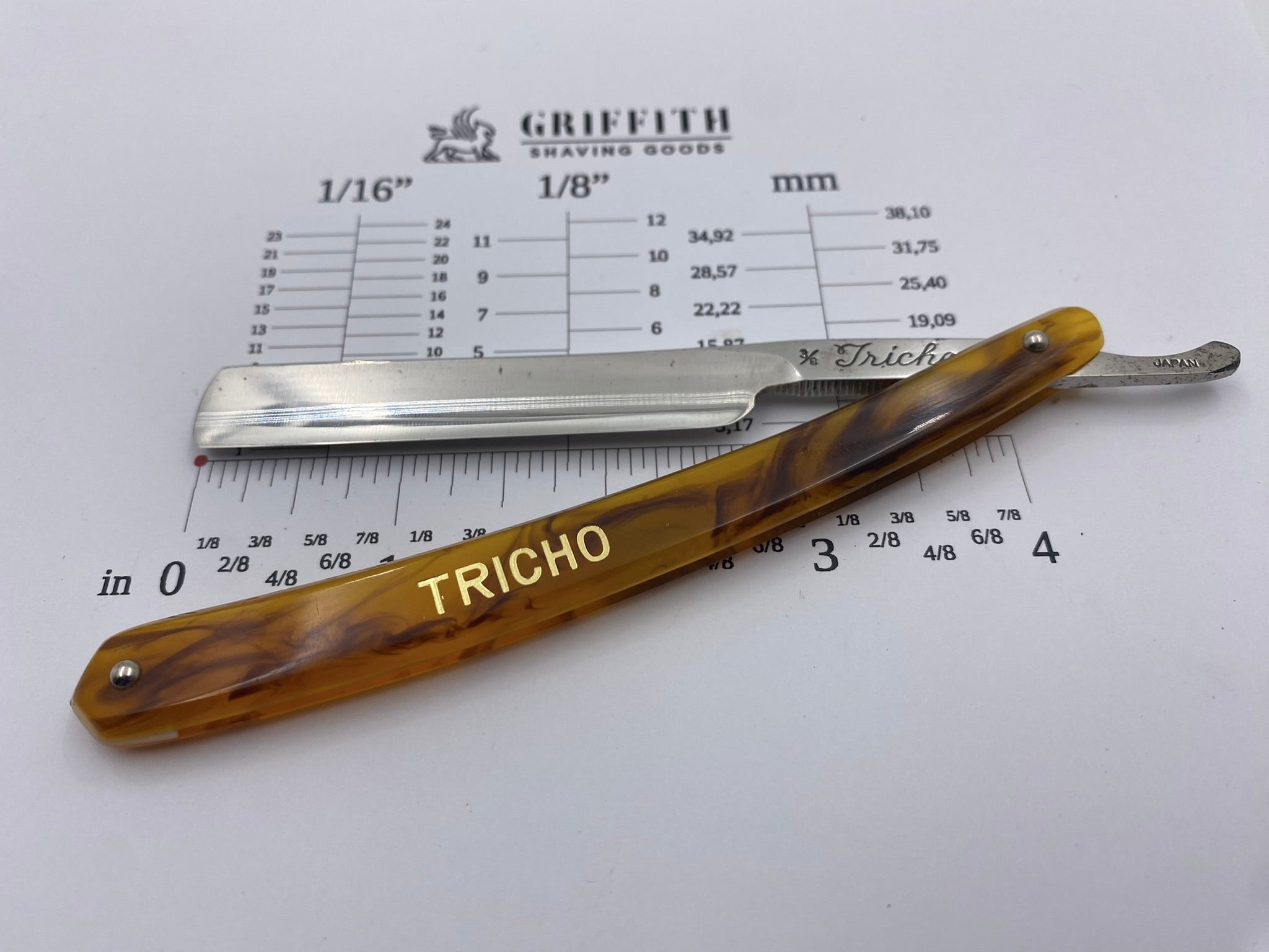 Vintage Tricho Japanese Straight Razor for Restoration