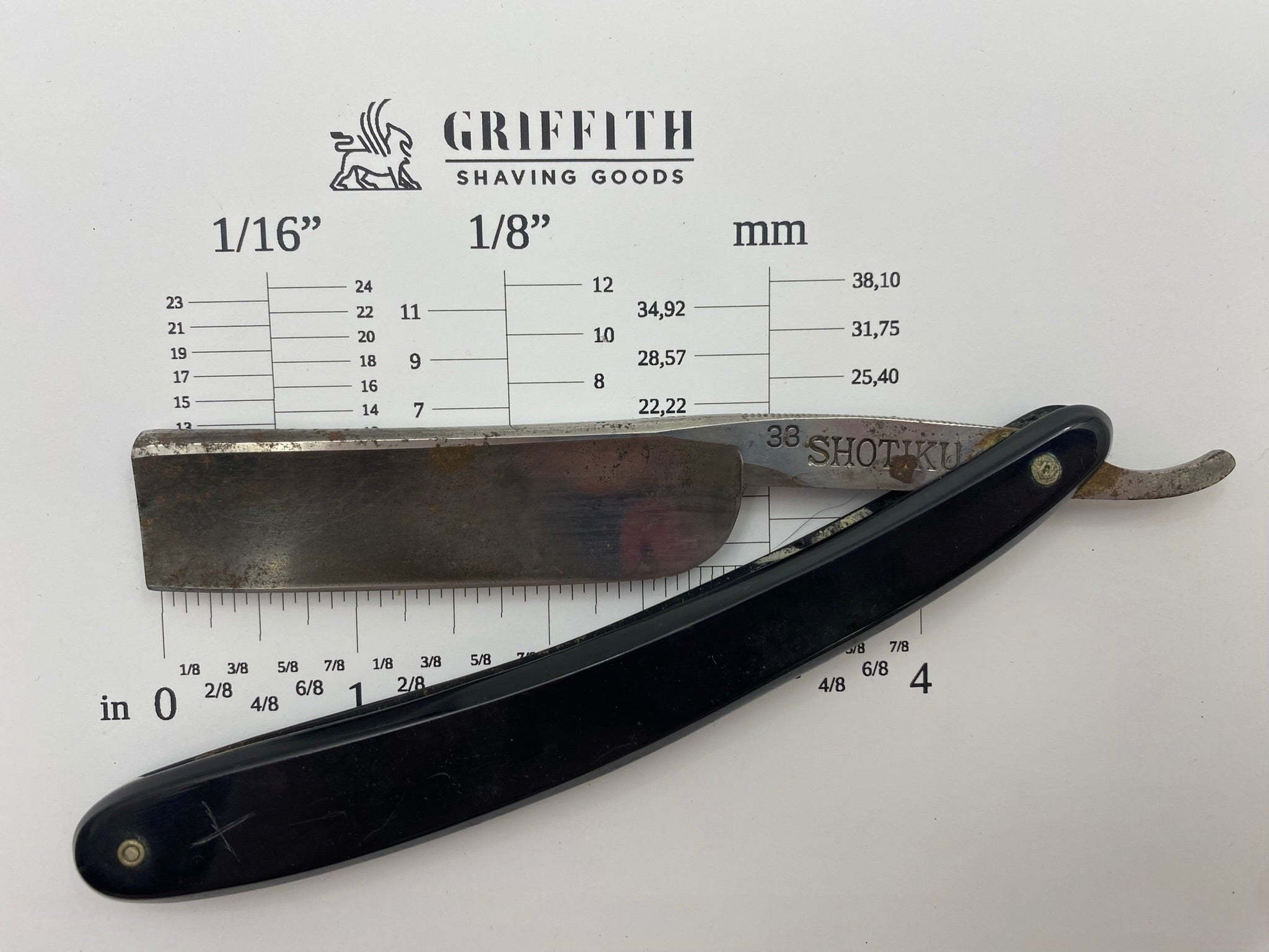 Vintage Shotiku Japanese Straight Razor for Restoration