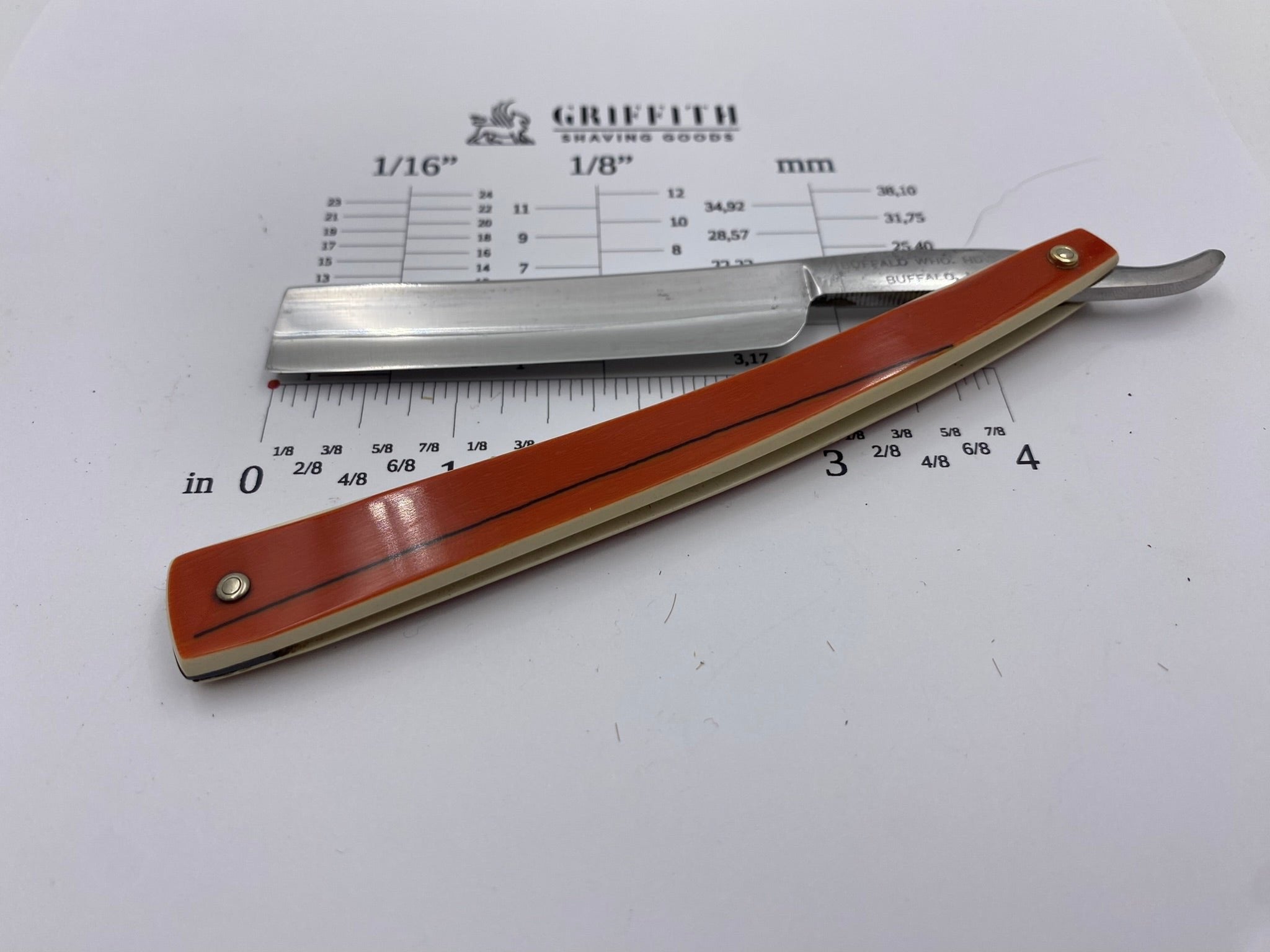 Vintage Buffalo Hardware Co. American Straight Razor for Restoration