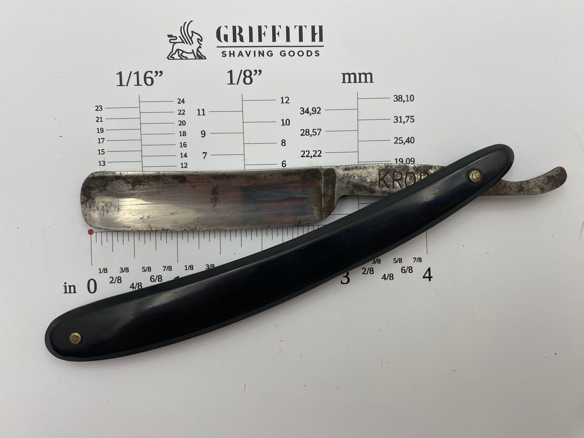 Vintage Bengall English Straight Razor for Restoration