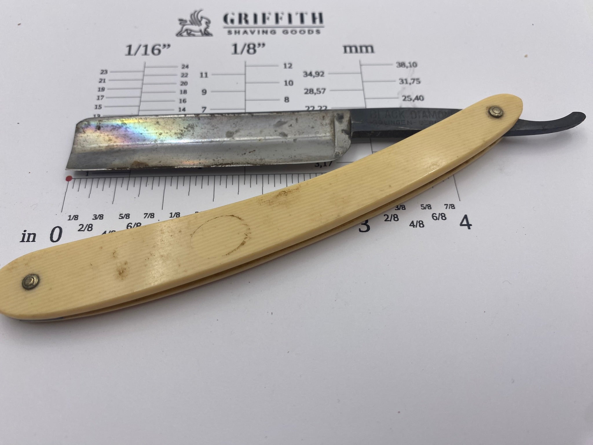 Vintage Buchholz German Straight Razor for Restoration