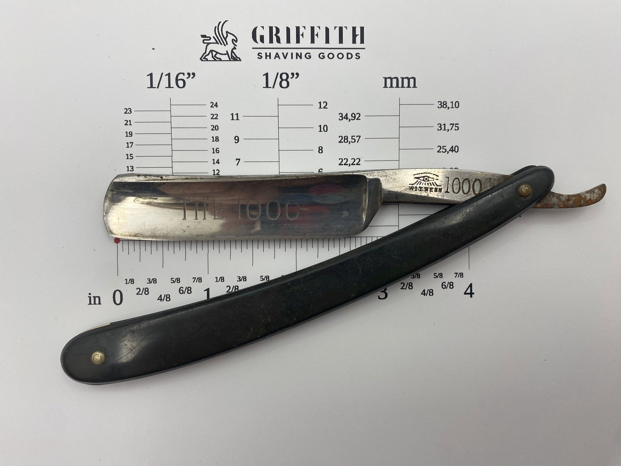 Vintage Taylor Eyewitness English Straight Razor for Restoration