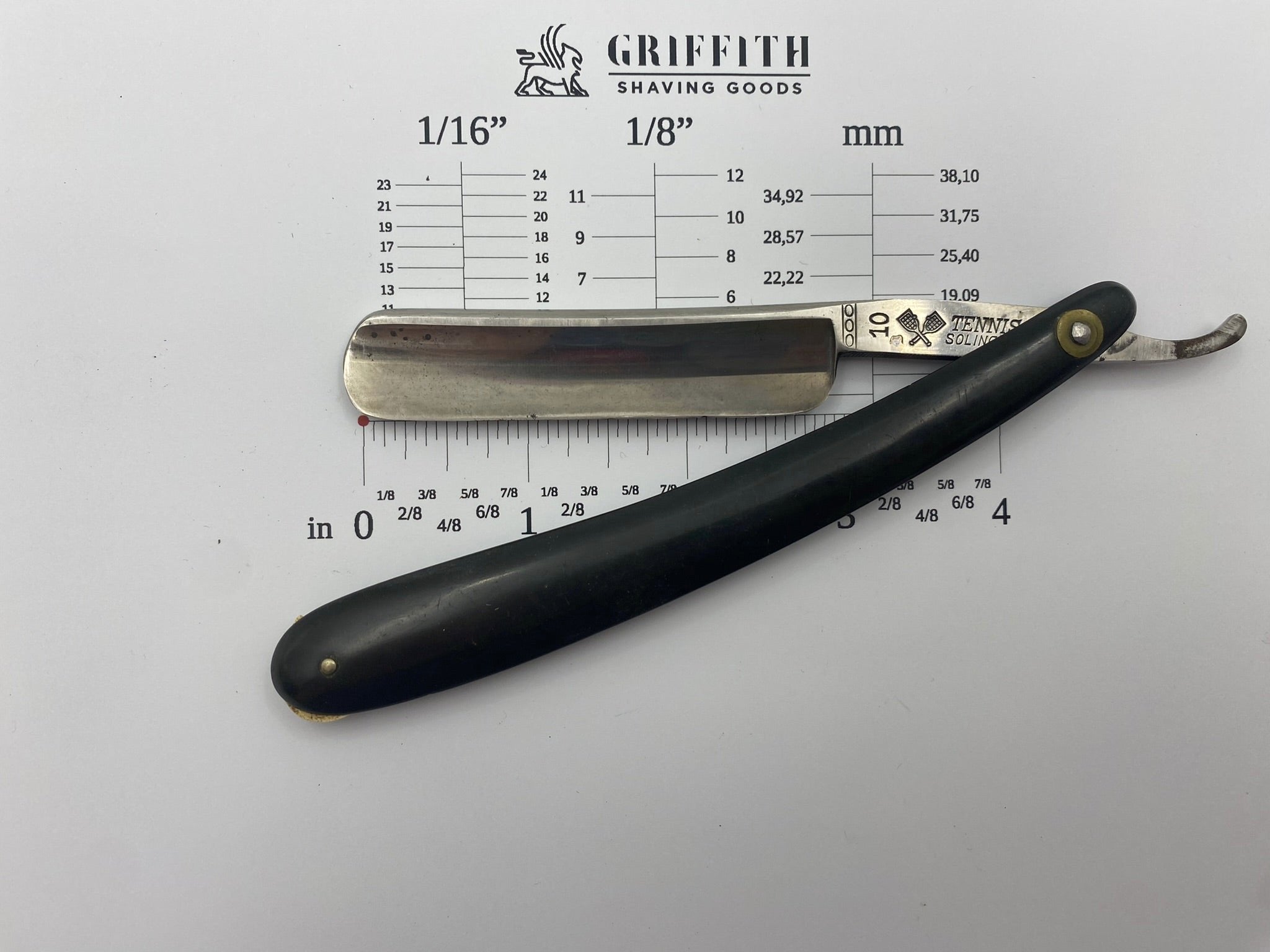 Vintage Tennis German Straight Razor for Restoration