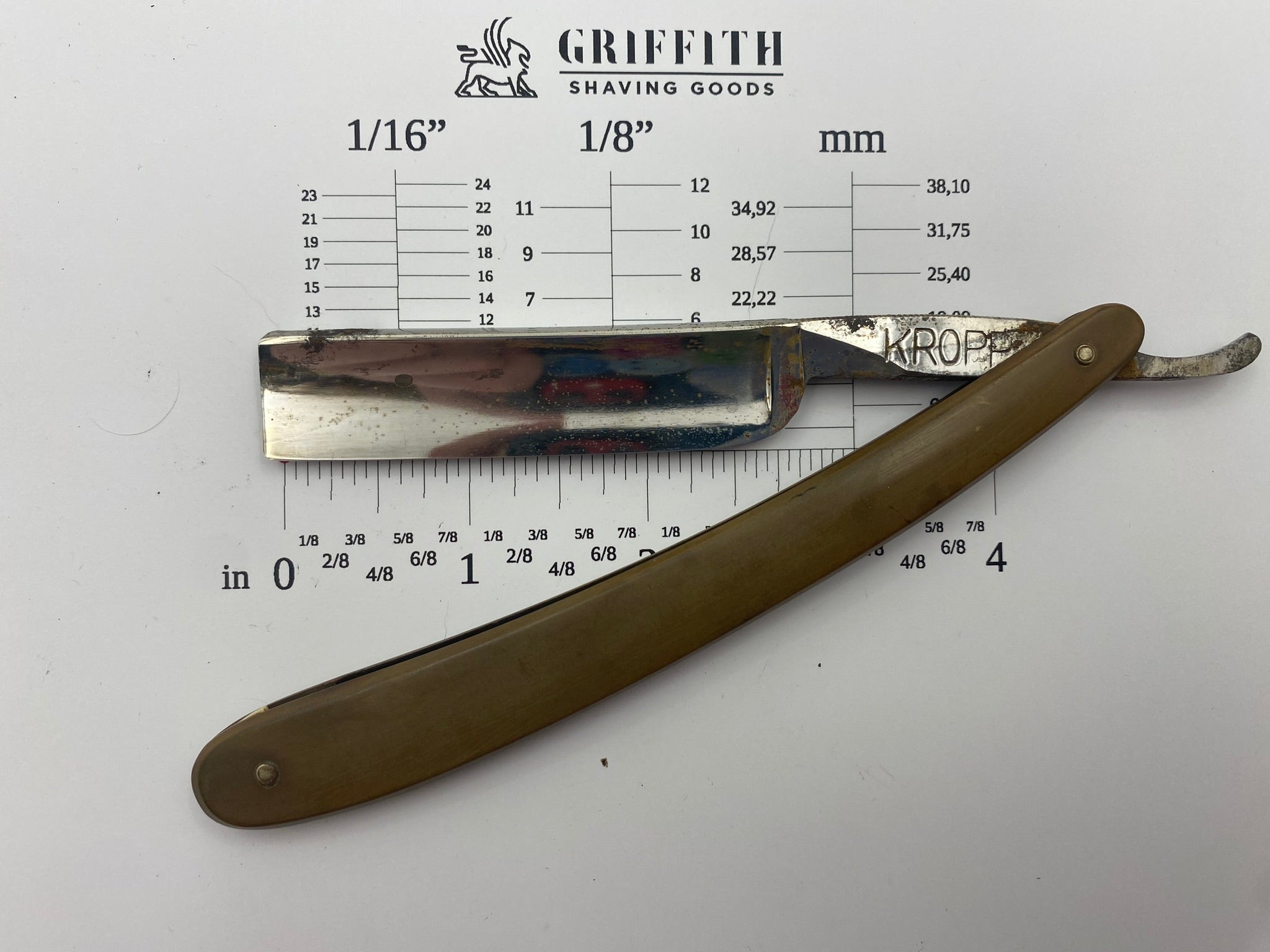 Vintage Kropp English Straight Razor for Restoration