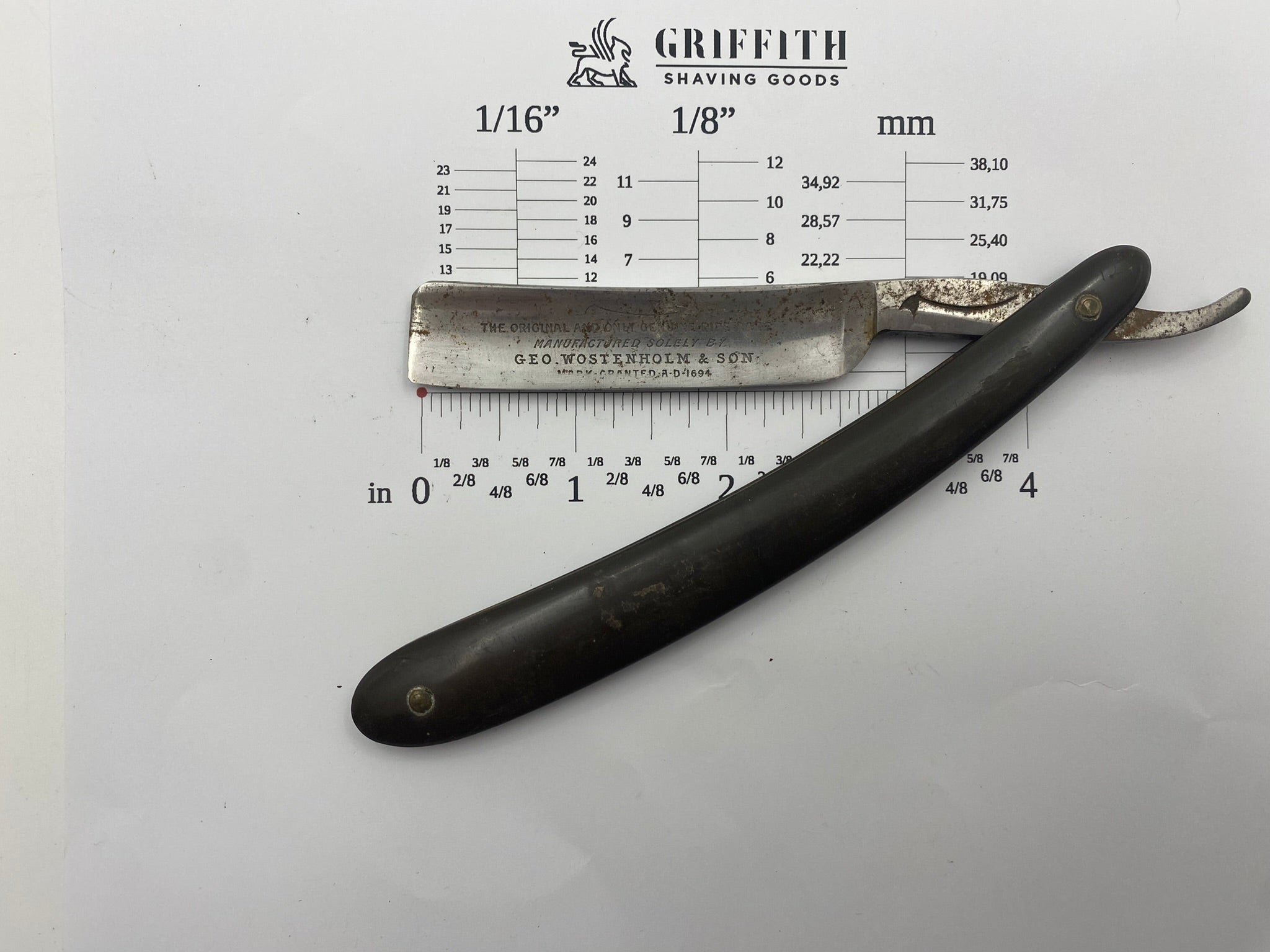 Vintage George Wostenholm & Son Straight Razor for Restoration