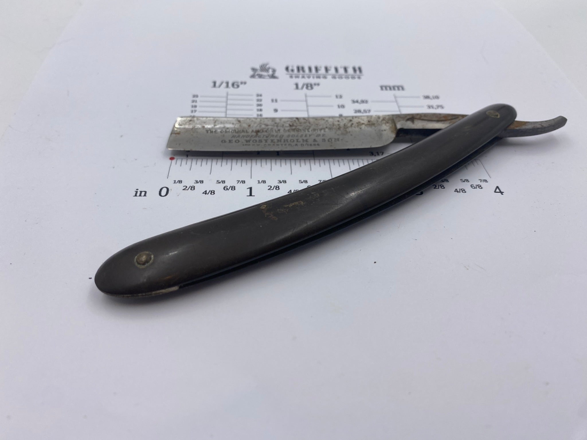 Vintage George Wostenholm & Son Straight Razor for Restoration