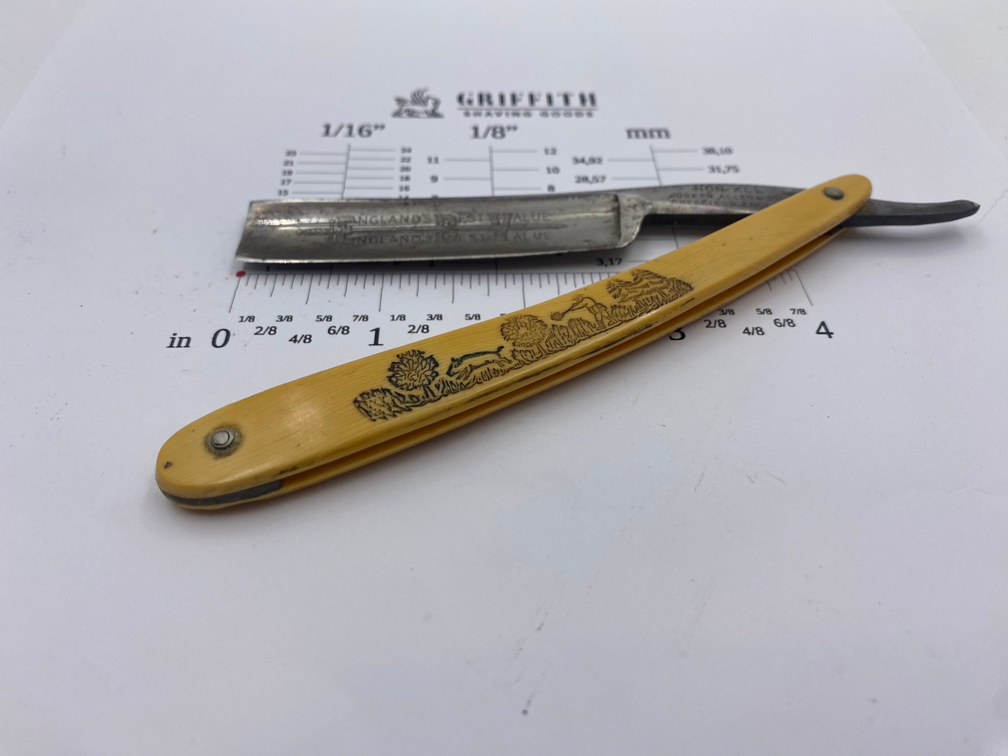 Vintage Joseph Allen Sheffield English Straight Razor for Restoration