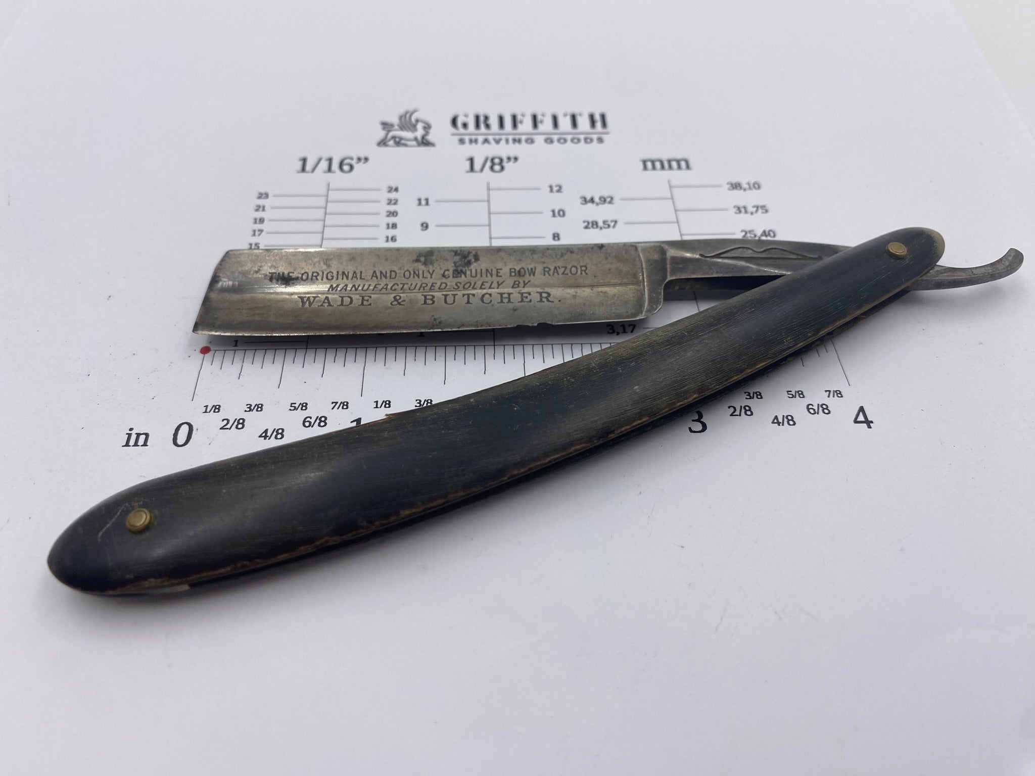 Vintage Wade & Butcher English Straight Razor for Restoration