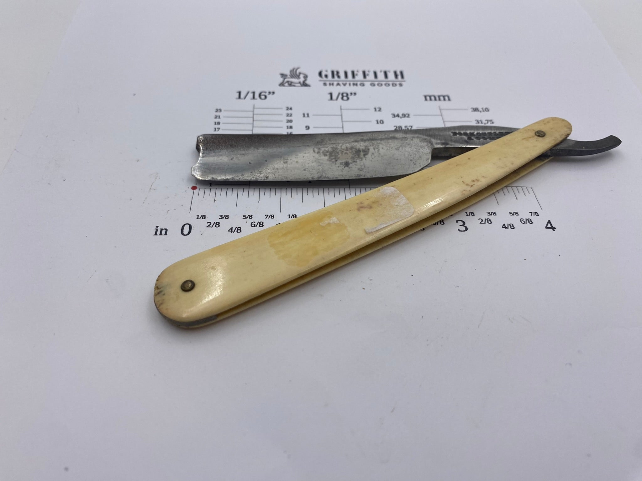 Vintage York Cutlery English Straight Razor for Restoration