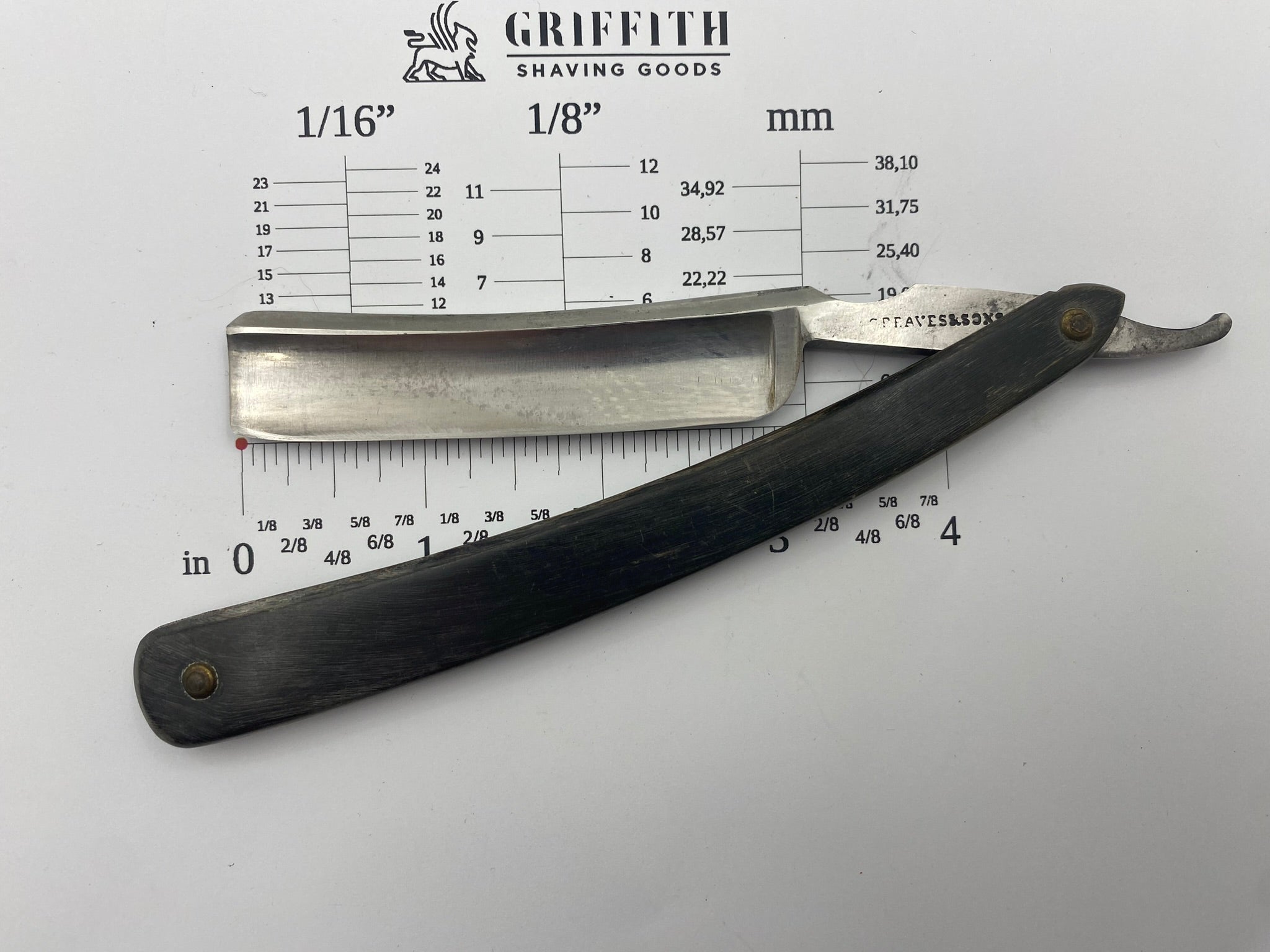 Vintage Greaves & Sons Straight Razor for Restoration