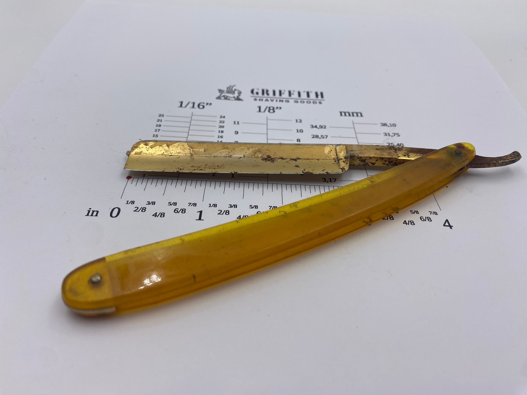 Vintage Genco Gold Seal Straight Razor for Restoration