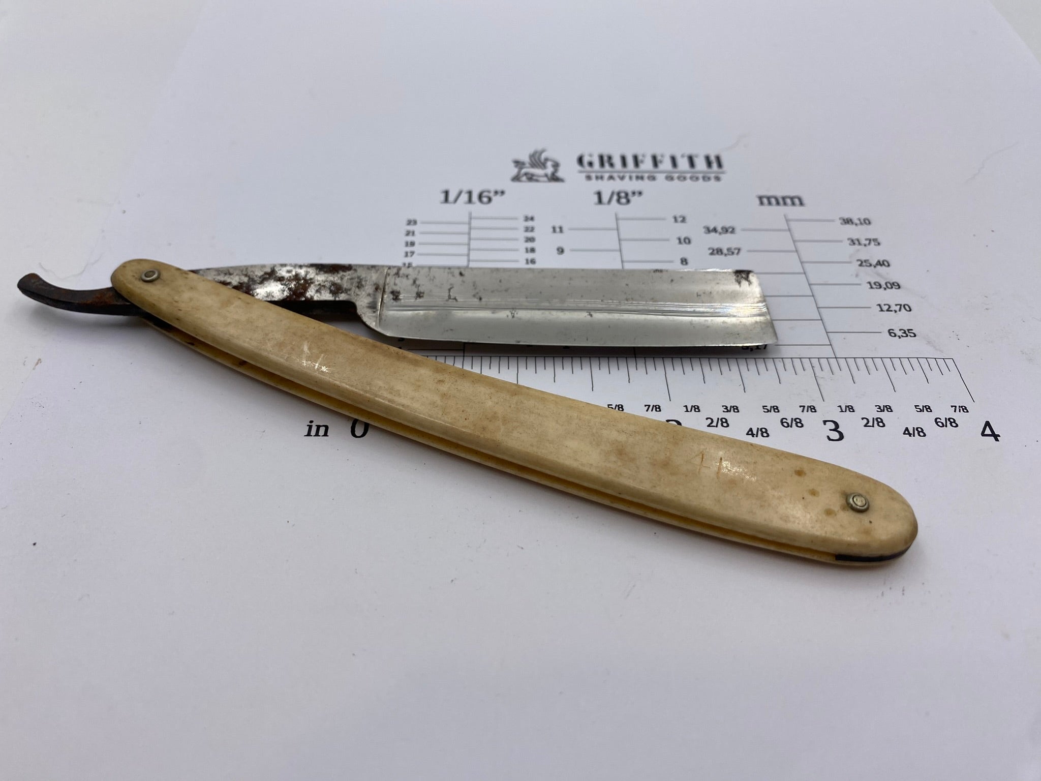 Vintage John Heiffor English Straight Razor for Restoration