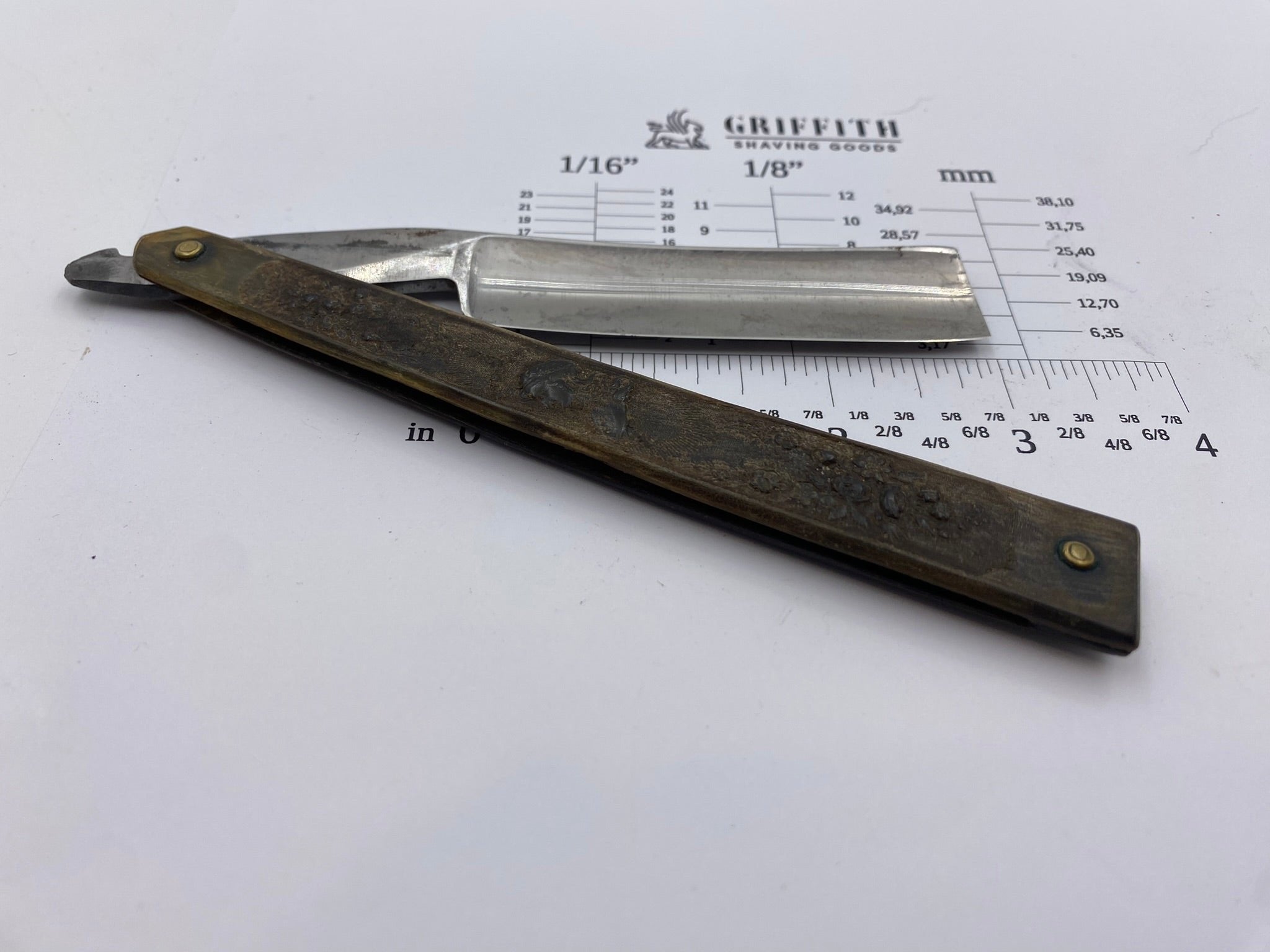 Vintage Superior Temper Stubtail English Straight Razor for Restoration