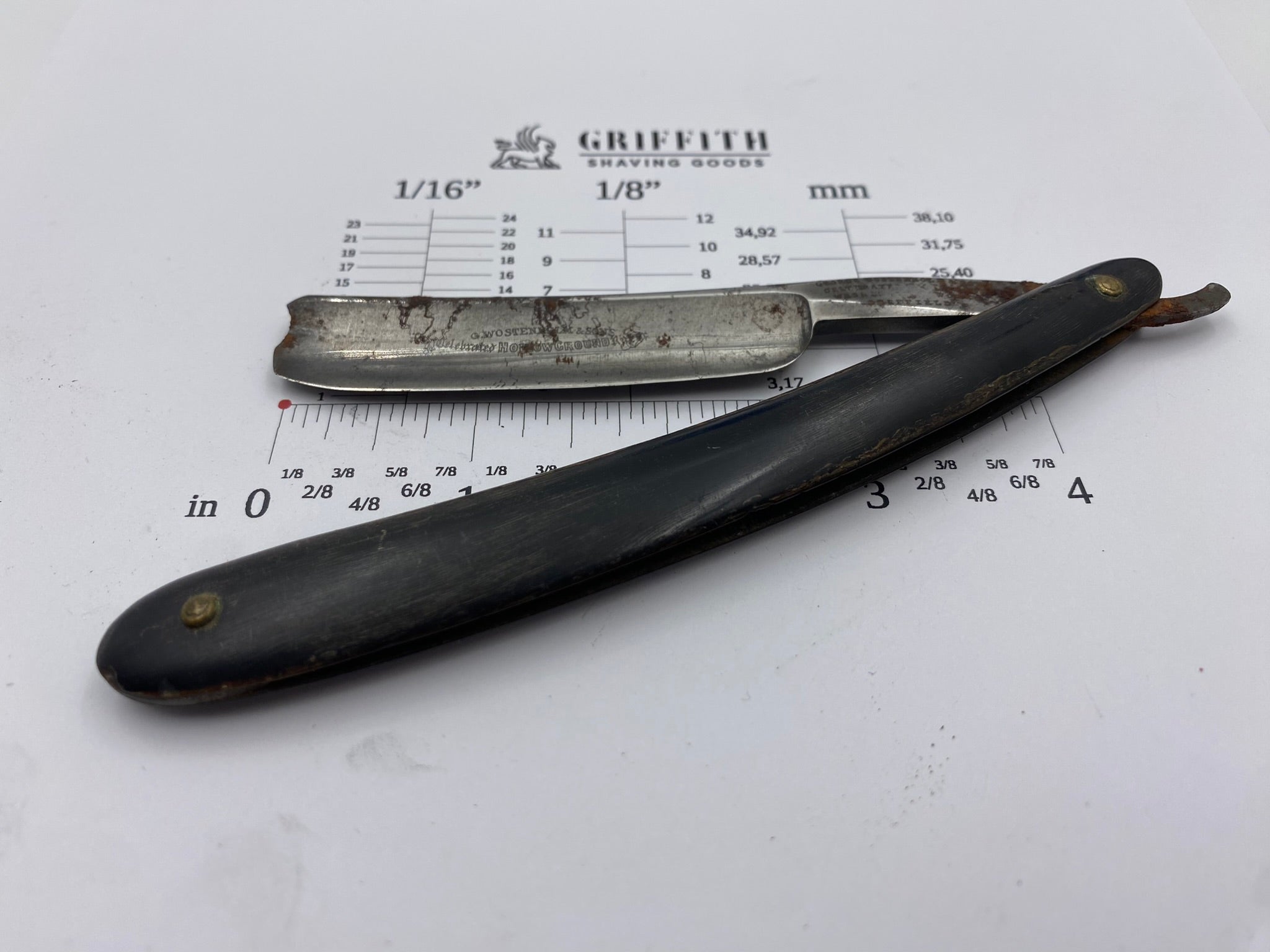 Vintage George Wostenholm & Sons Straight Razor for Restoration