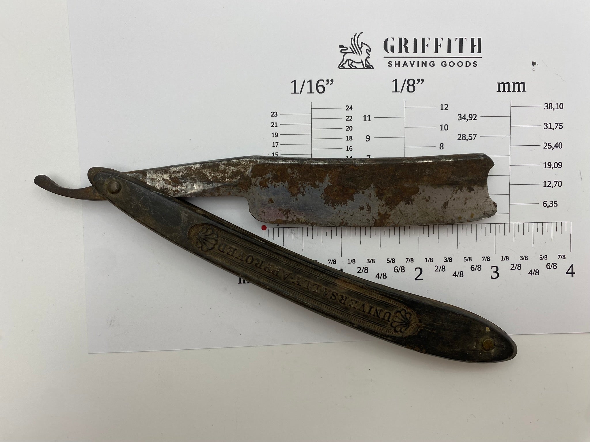 Vintage 19th Century English Straight Razor for Restoration