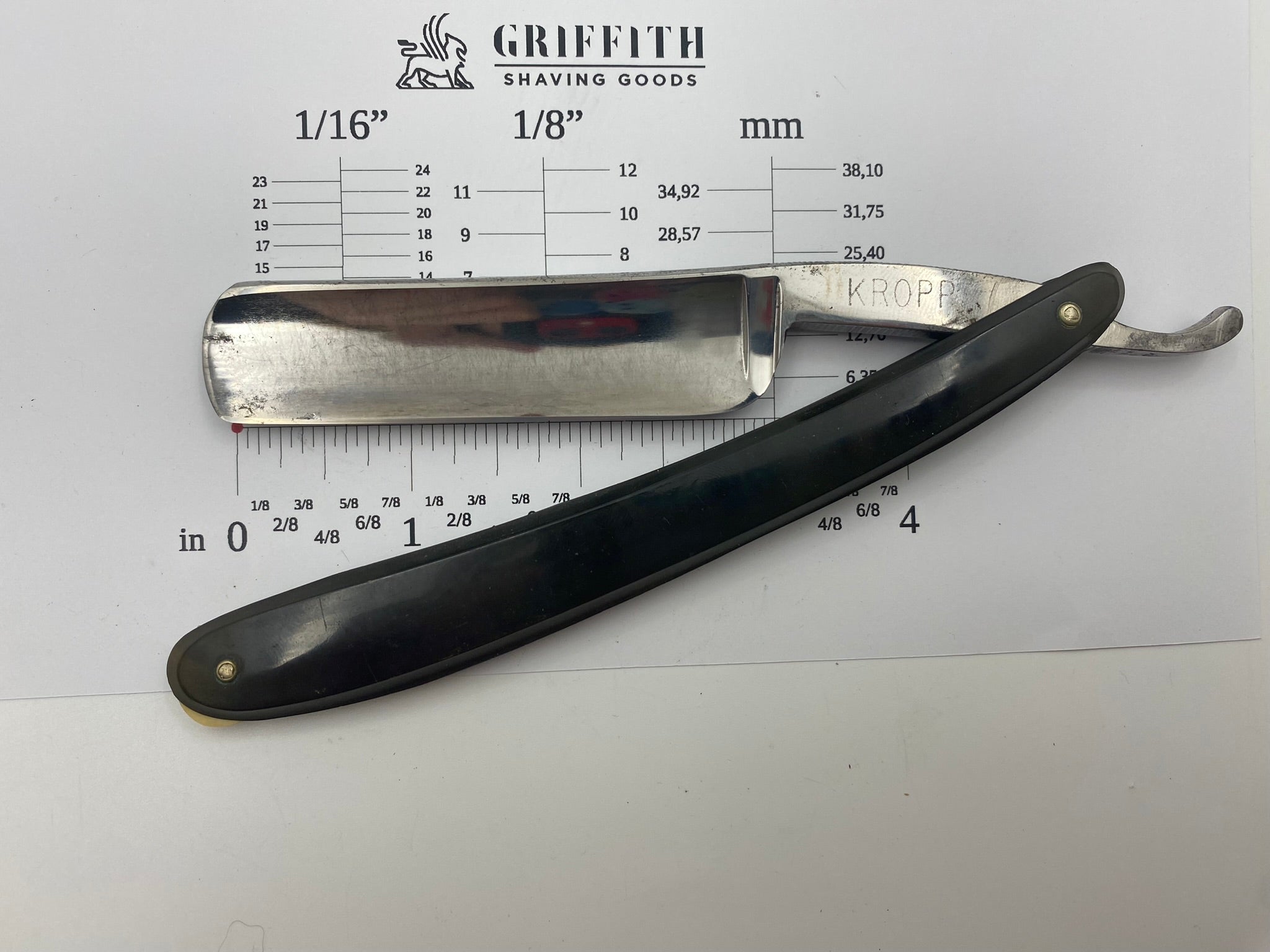 Vintage Kropp English Straight Razor for Restoration