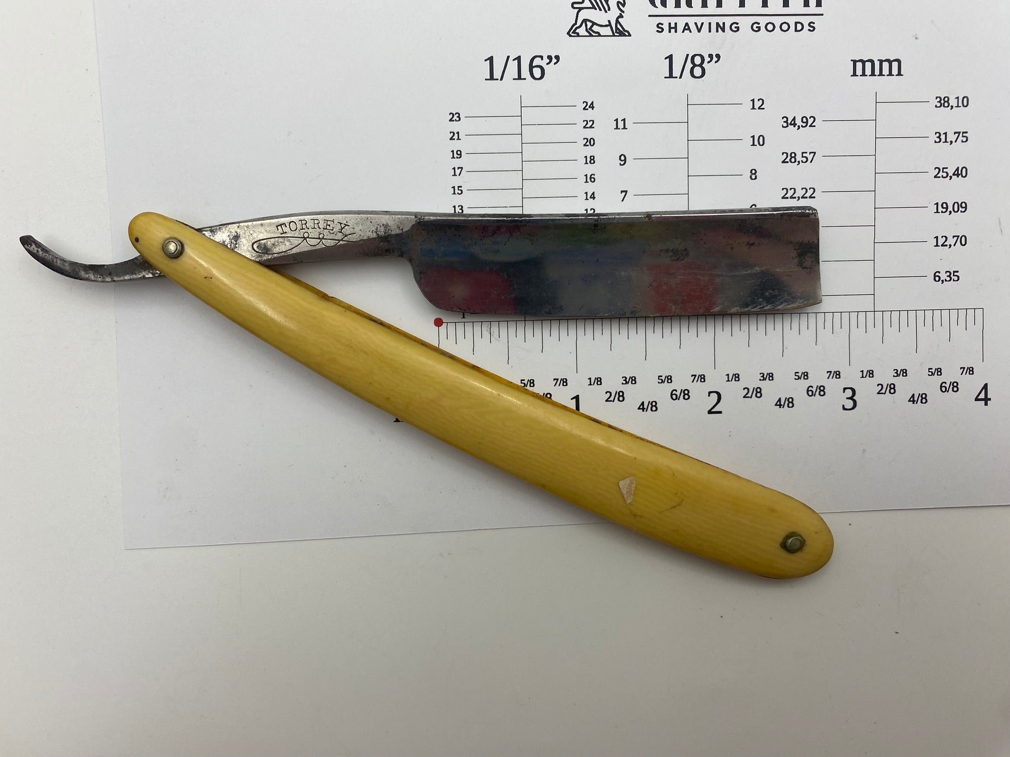 Vintage Torrey American Straight Razor for Restoration