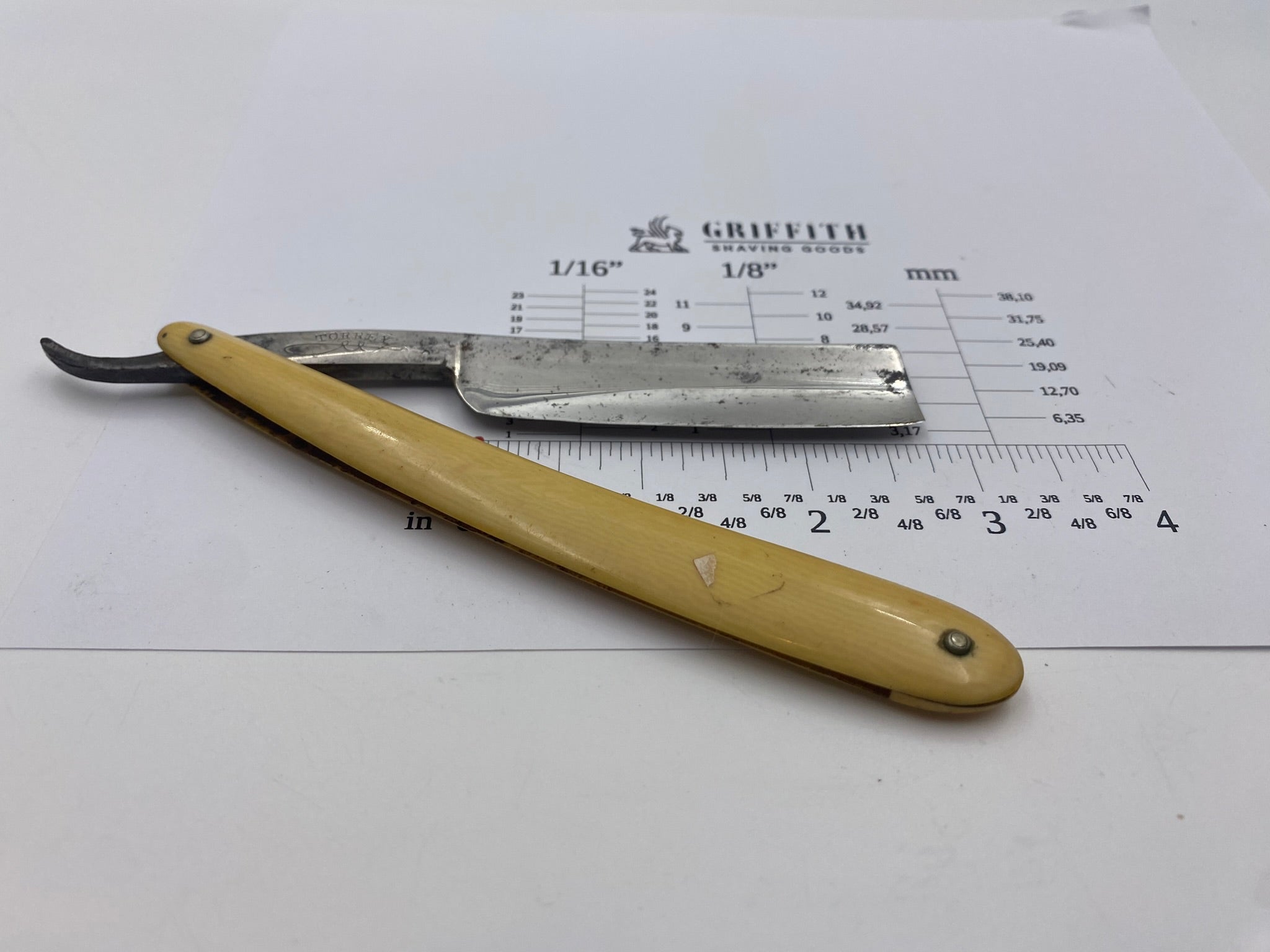 Vintage Torrey American Straight Razor for Restoration