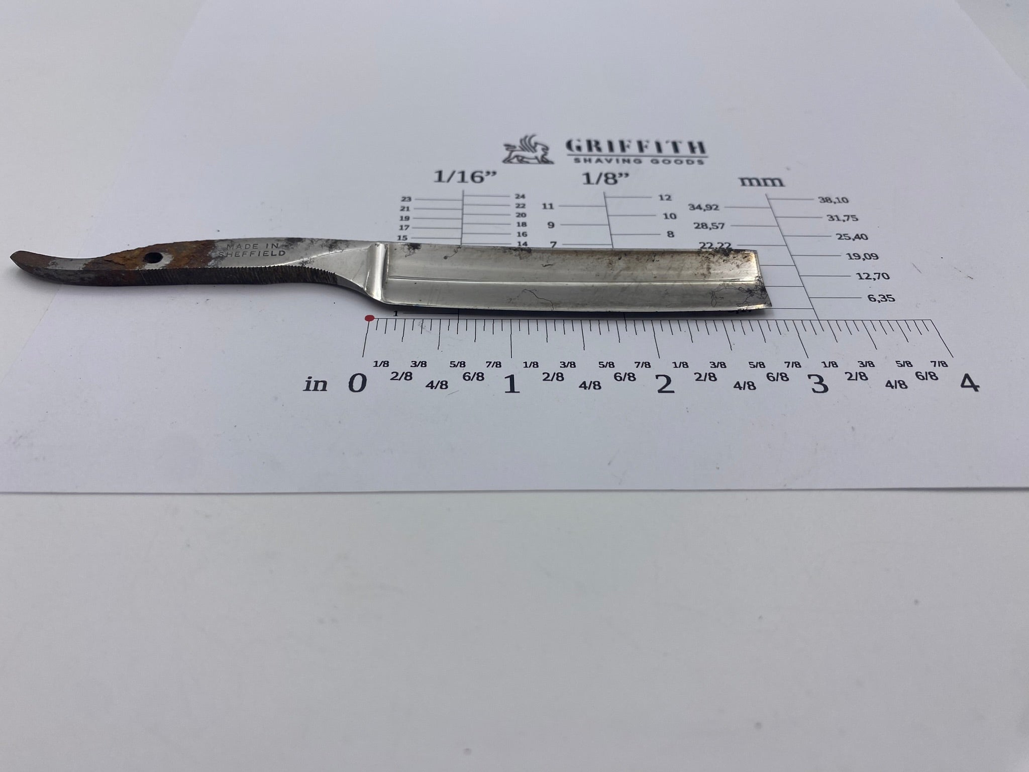 Vintage Eaton English Straight Razor for Restoration