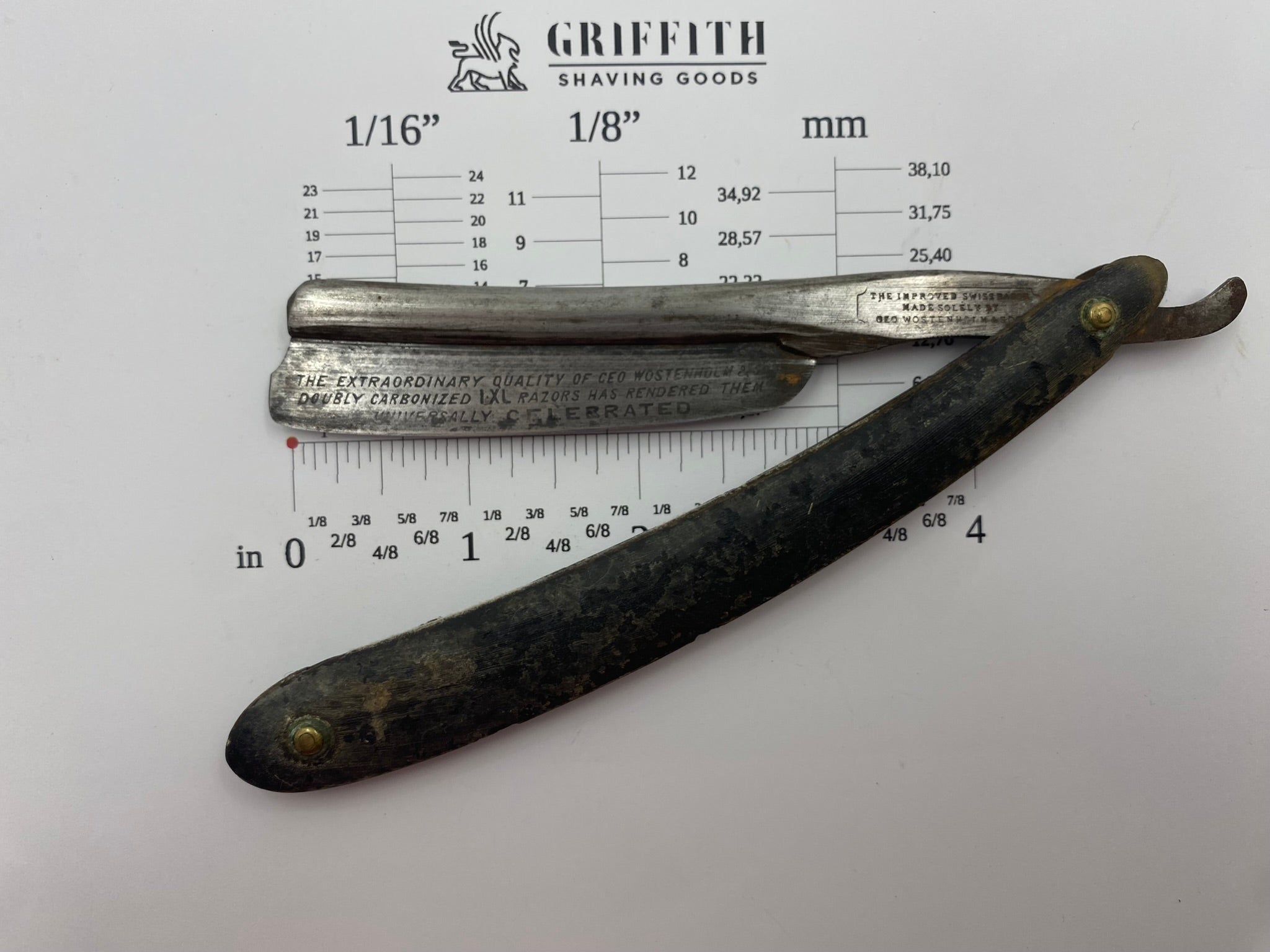 Vintage George Wostenholm & Sons Straight Razor for Restoration