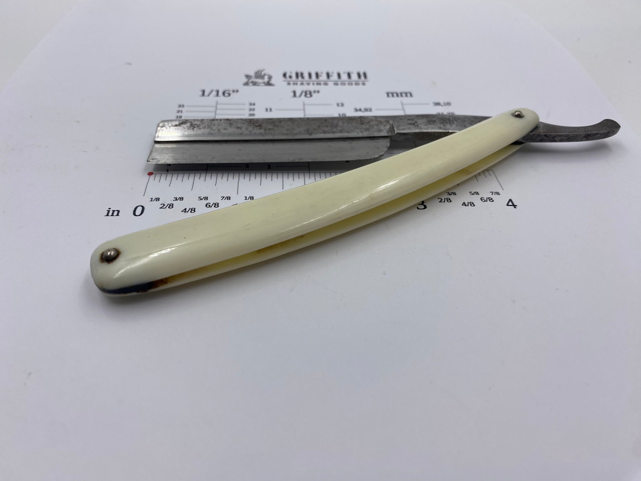 Vintage Japanese Frameback Straight Razor for Restoration