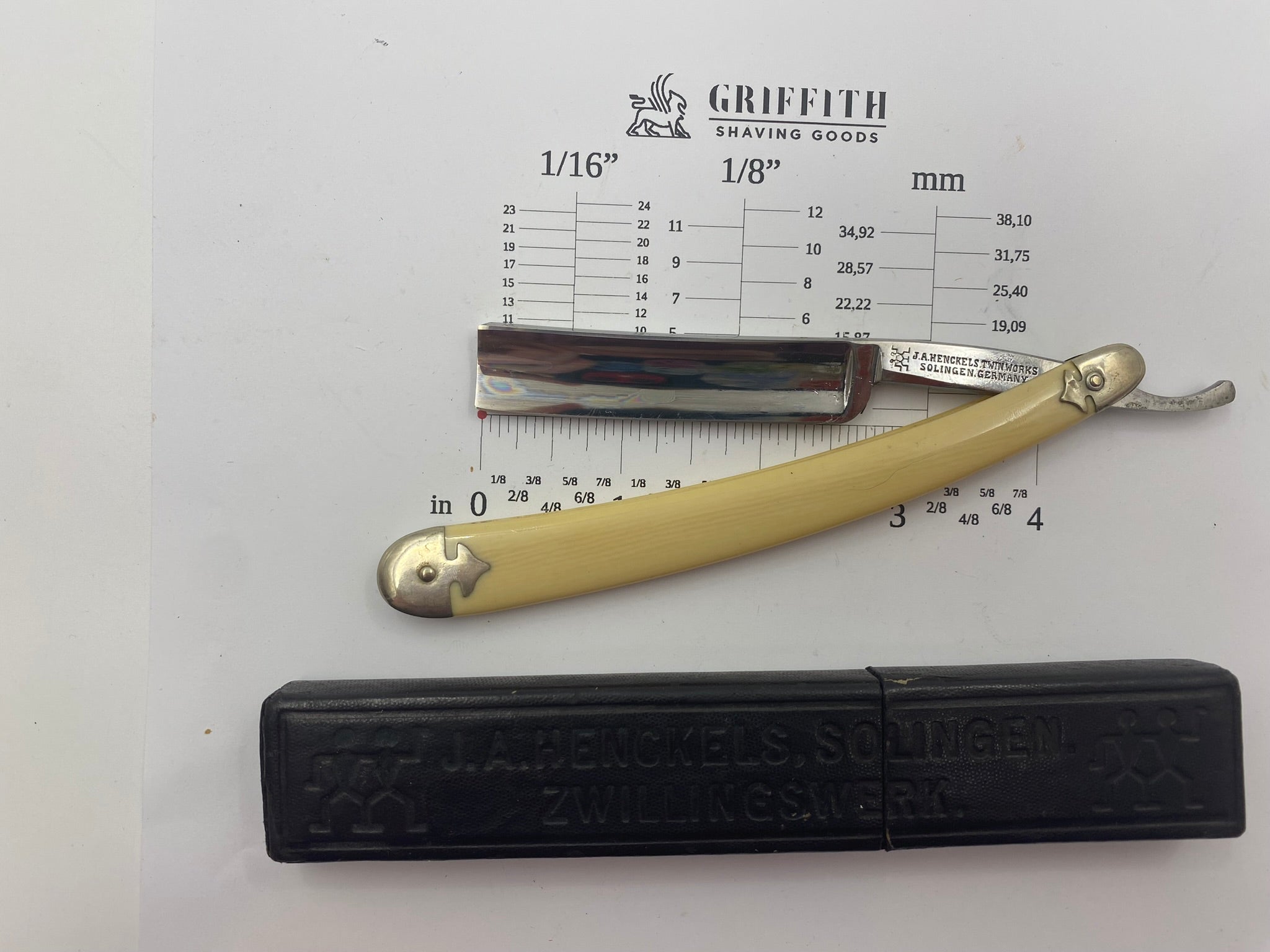 Vintage Henckels Twinworks German Straight Razor for Restoration