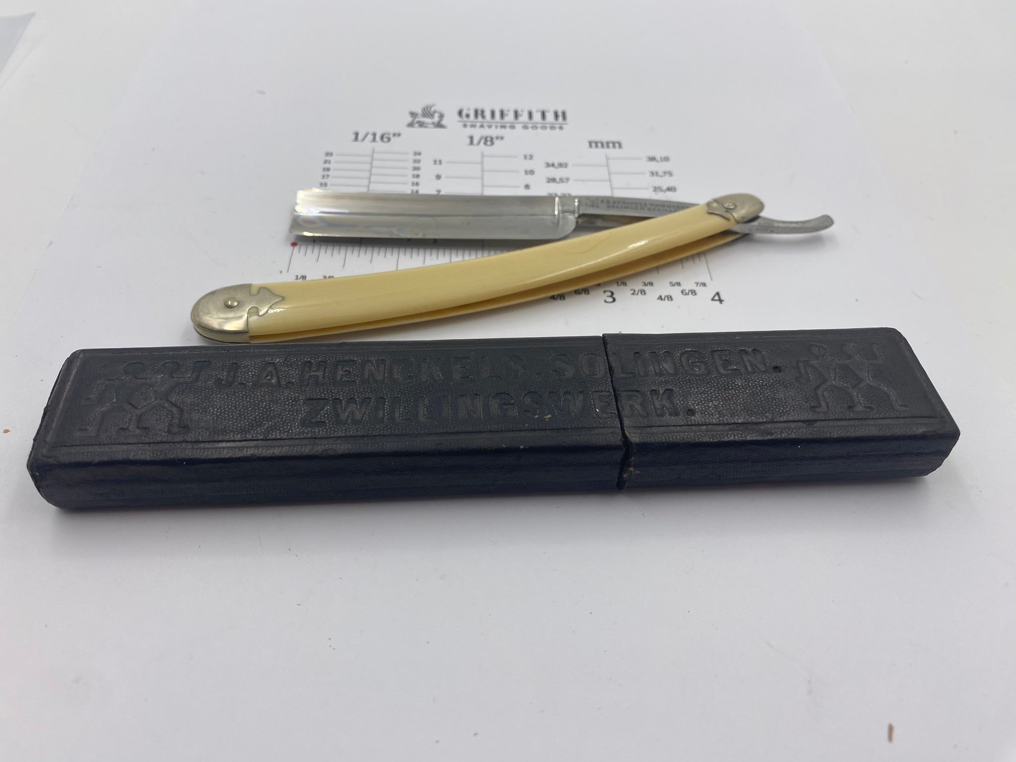 Vintage Henckels Twinworks German Straight Razor for Restoration