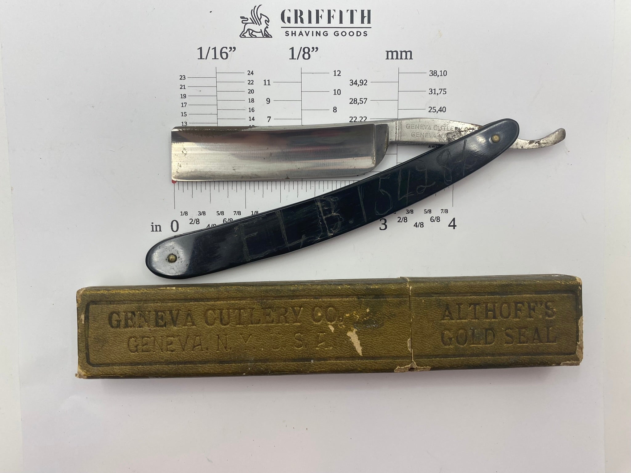 Vintage Geneva Cutlery Co. American Straight Razor for Restoration