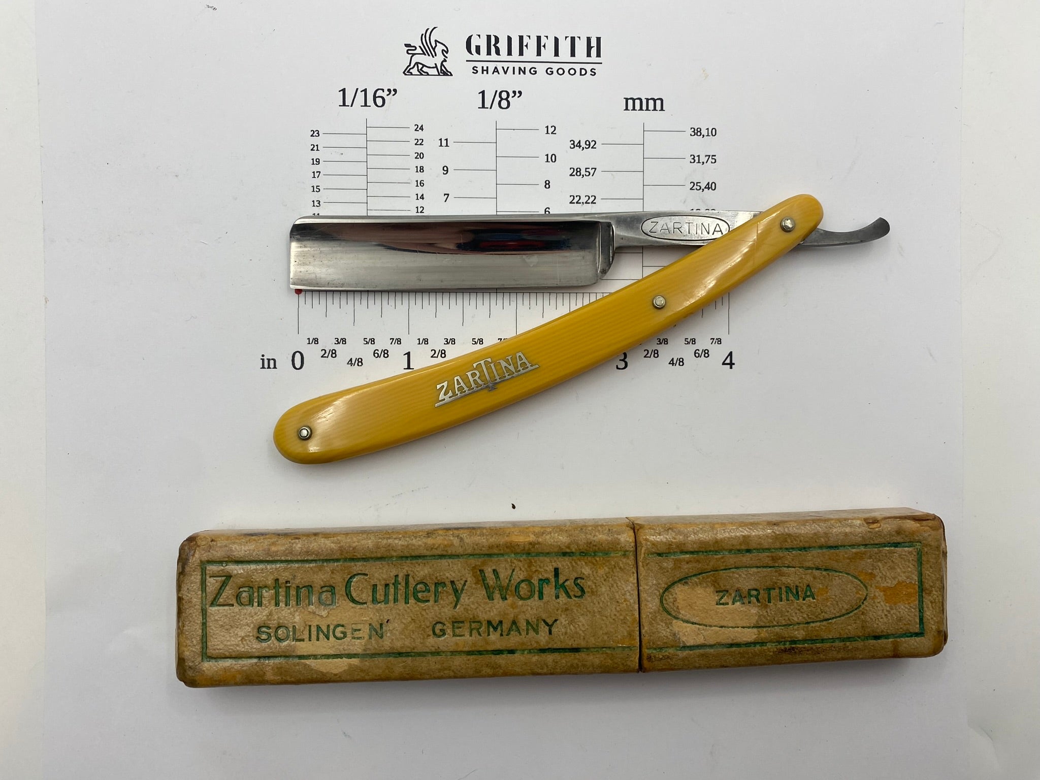 Vintage Zartina German Straight Razor for Restoration