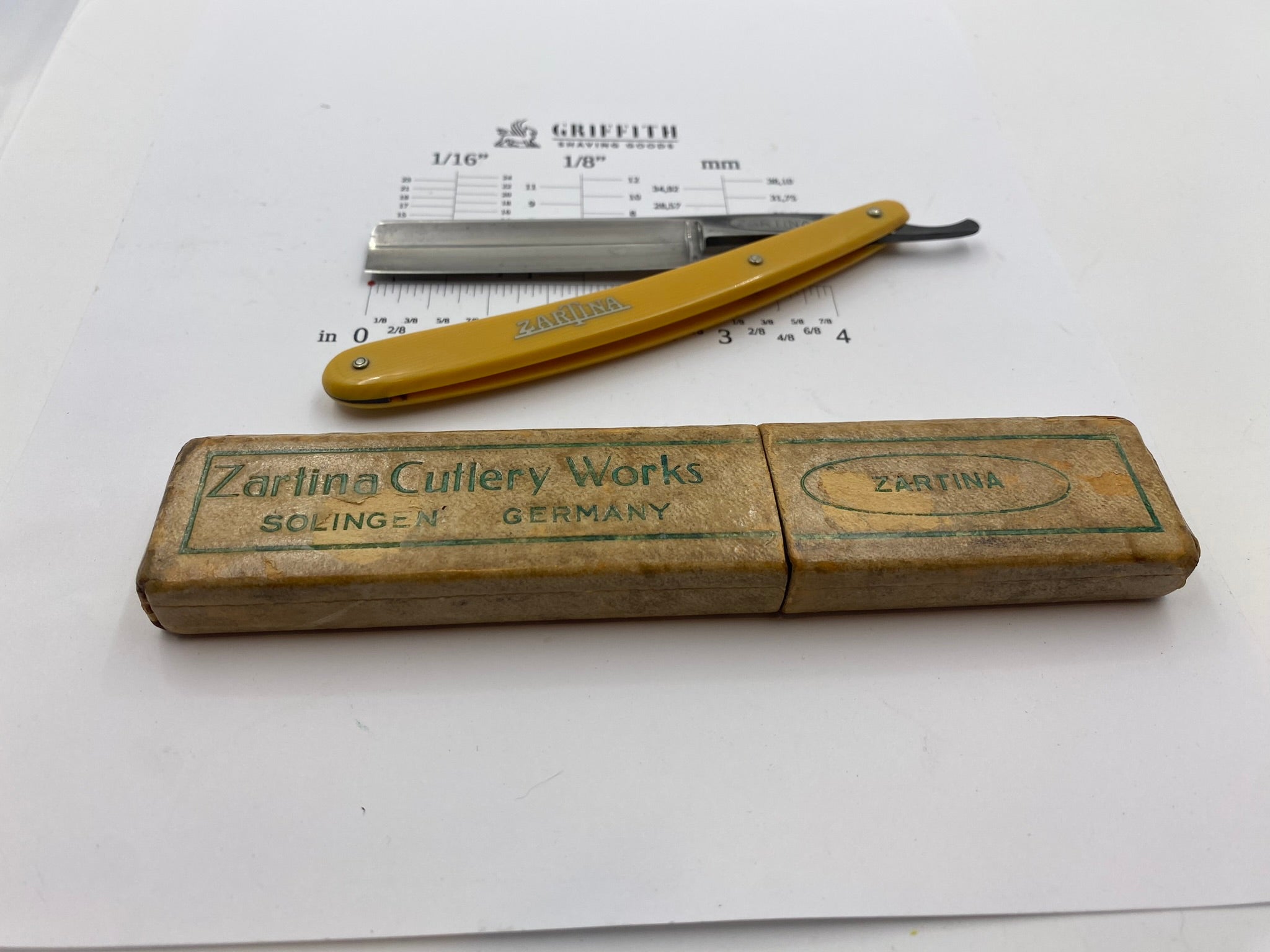 Vintage Zartina German Straight Razor for Restoration