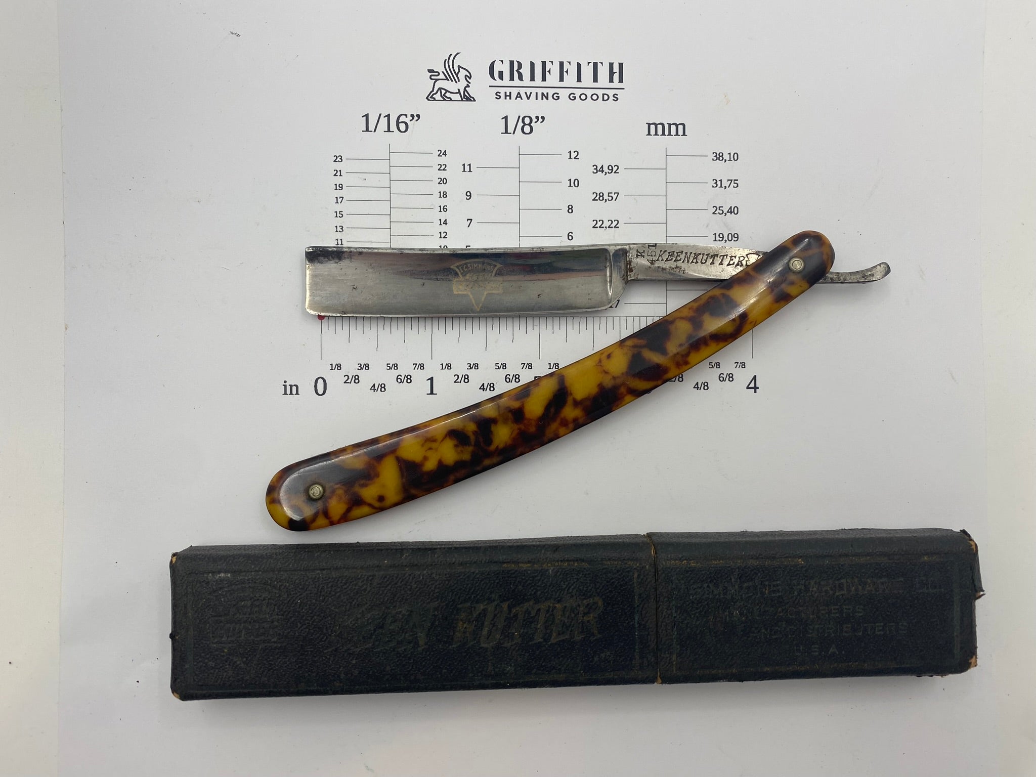 Vintage Keen Kutter American Straight Razor for Restoration