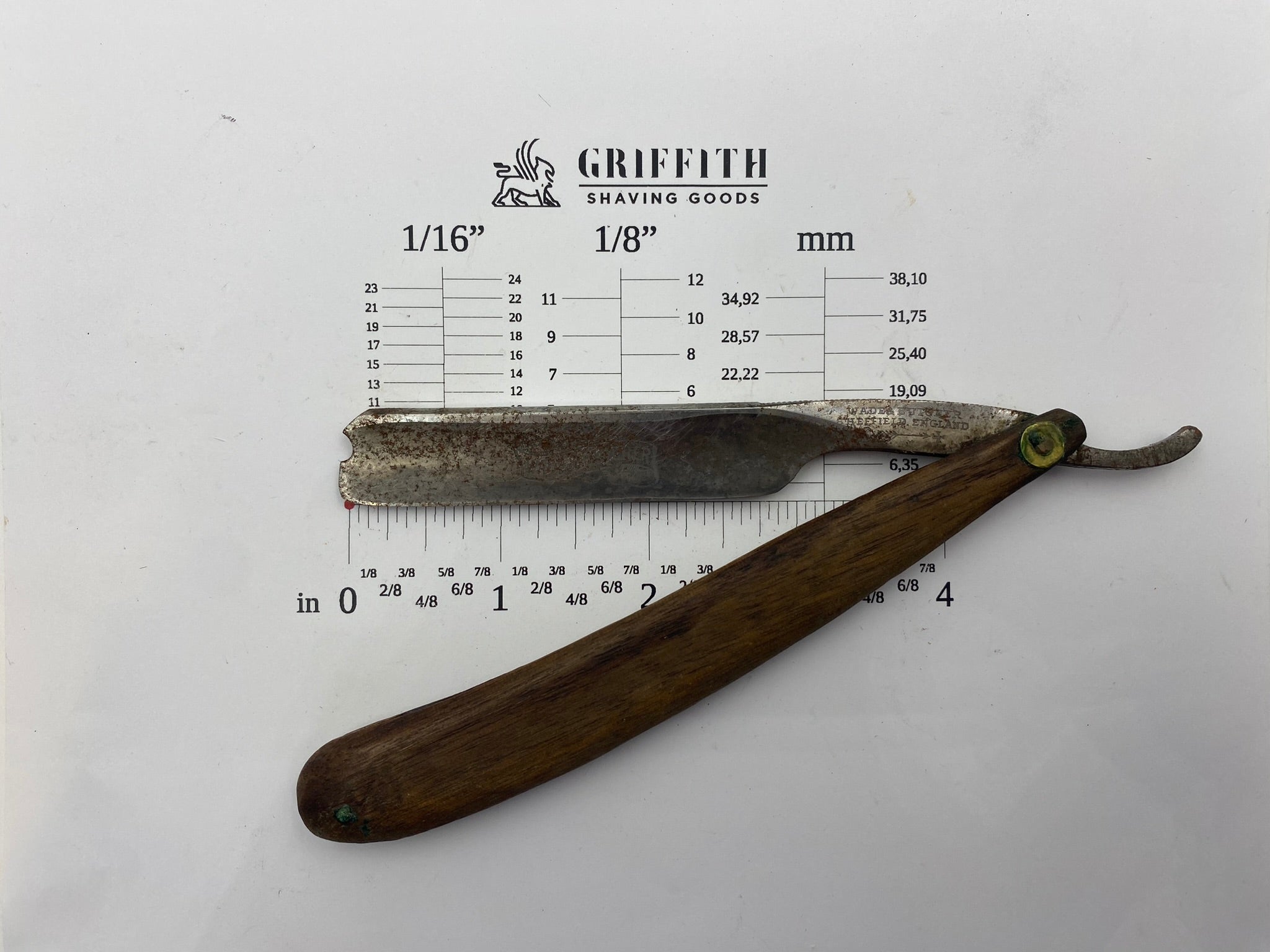 Vintage Wade & Butcher Sheffield English Straight Razor for Restoration