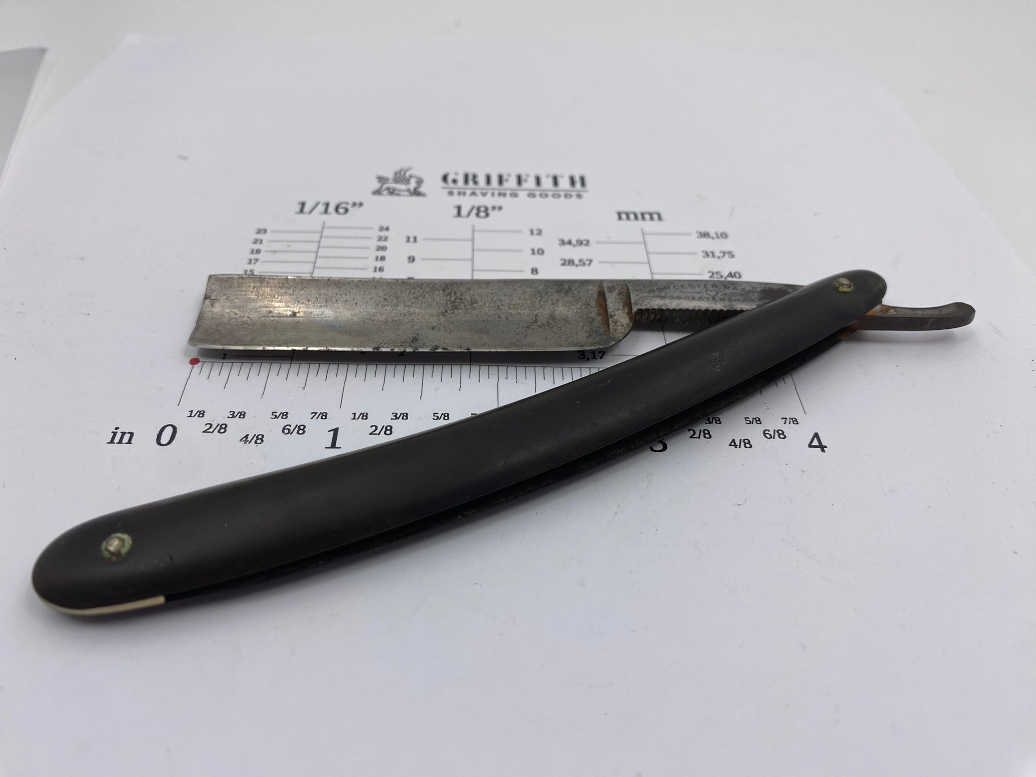 Vintage Worcester Razor Co. Straight Razor for Restoration