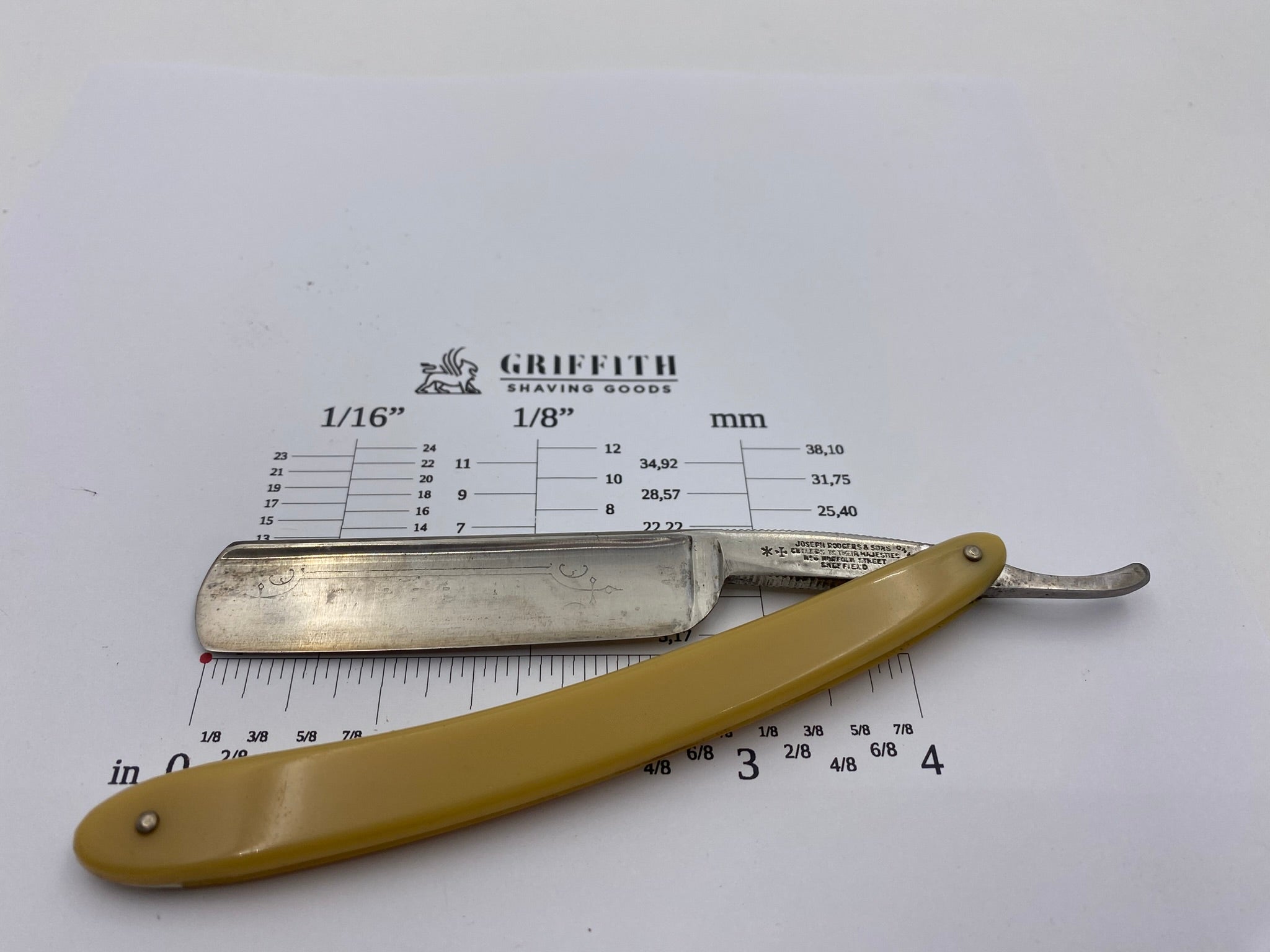 Vintage Joseph Rodgers & Sons Sheffield English Straight Razor for Restoration