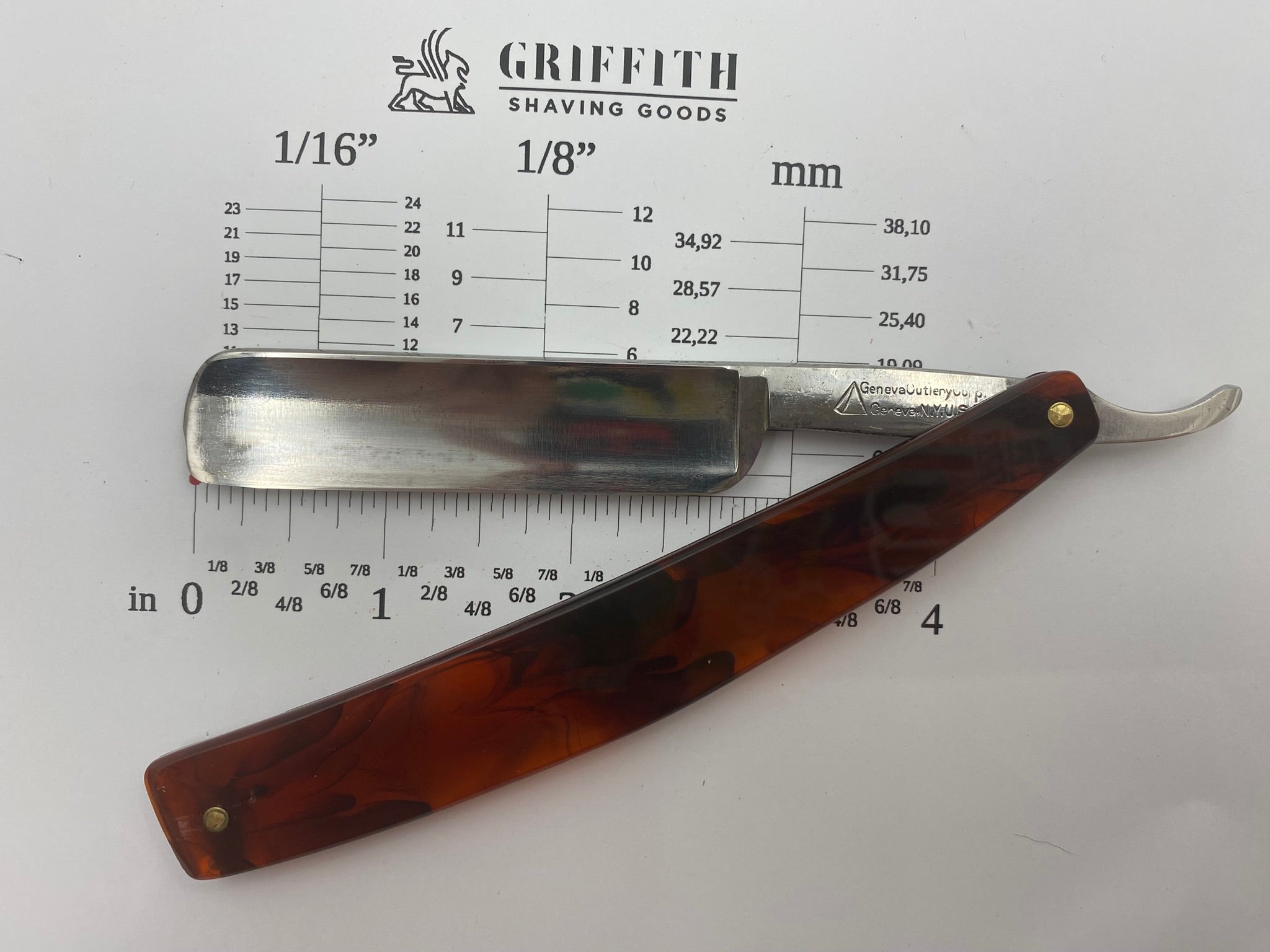 Vintage Geneva Cutlery American Straight Razor for Restoration