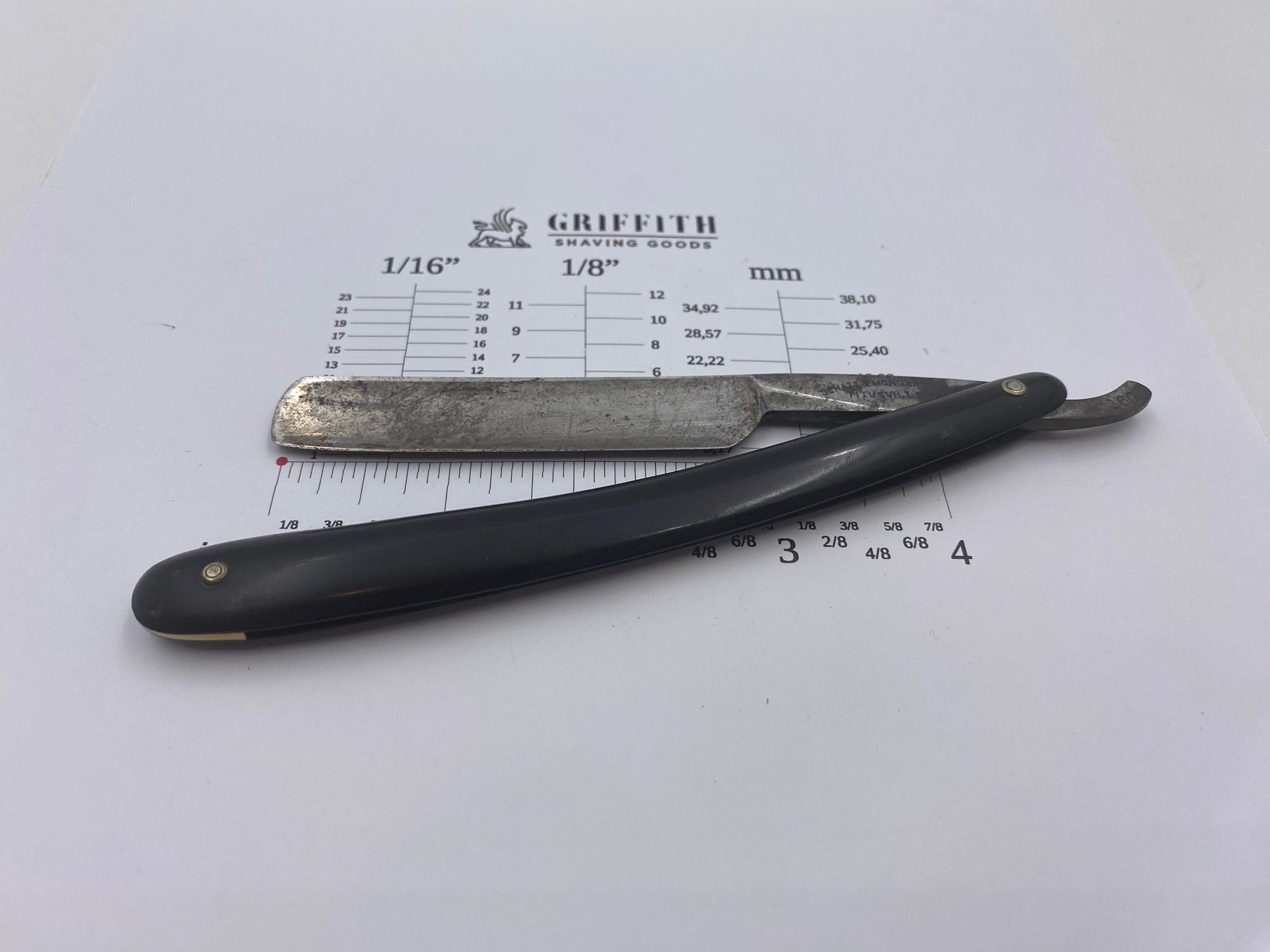 Vintage Schatt & Morgan Titusville PA Straight Razor for Restoration