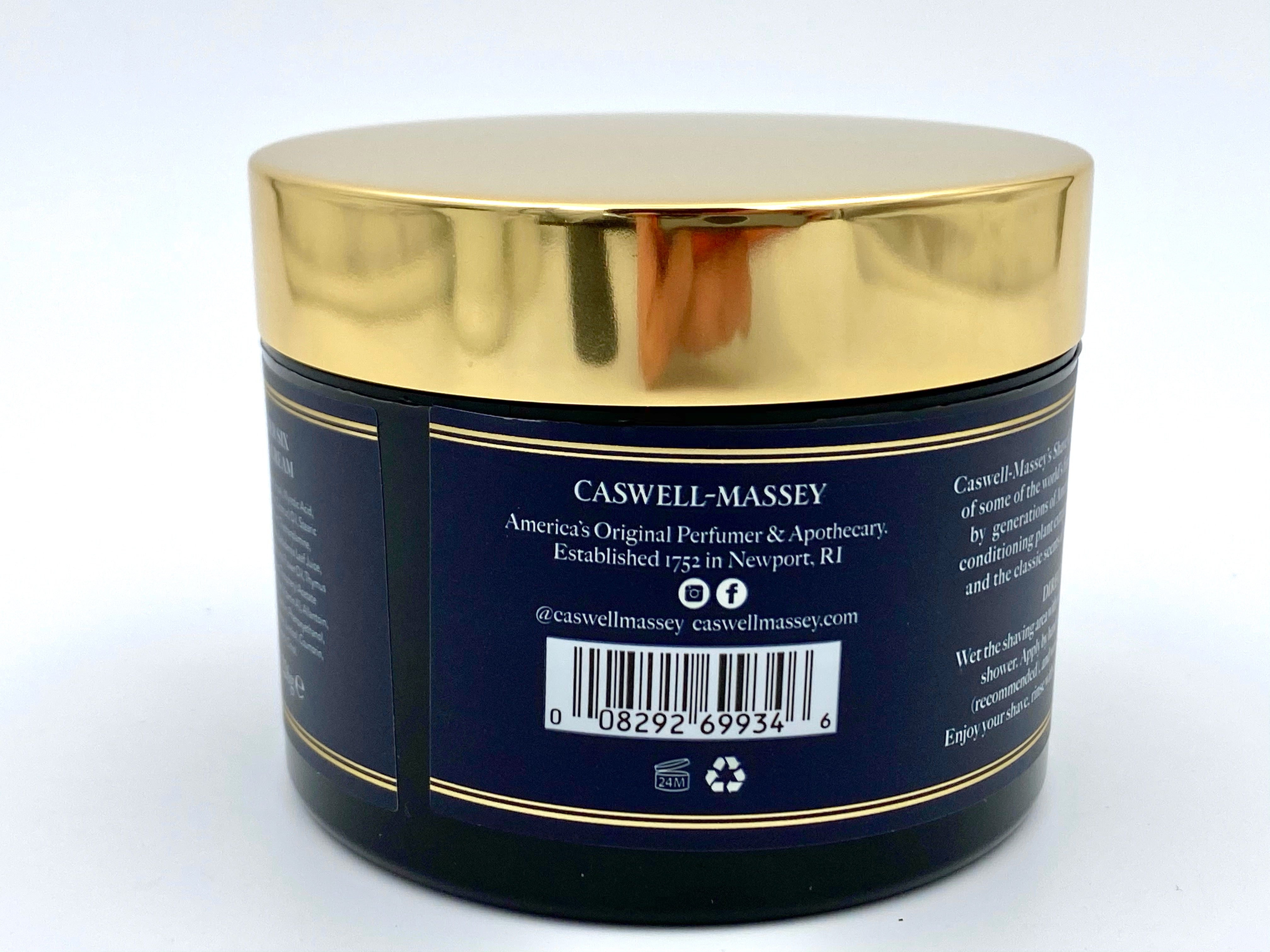 Caswell Massey Number Six Luxury Shaving Cream in Jar - 226g (8 oz)