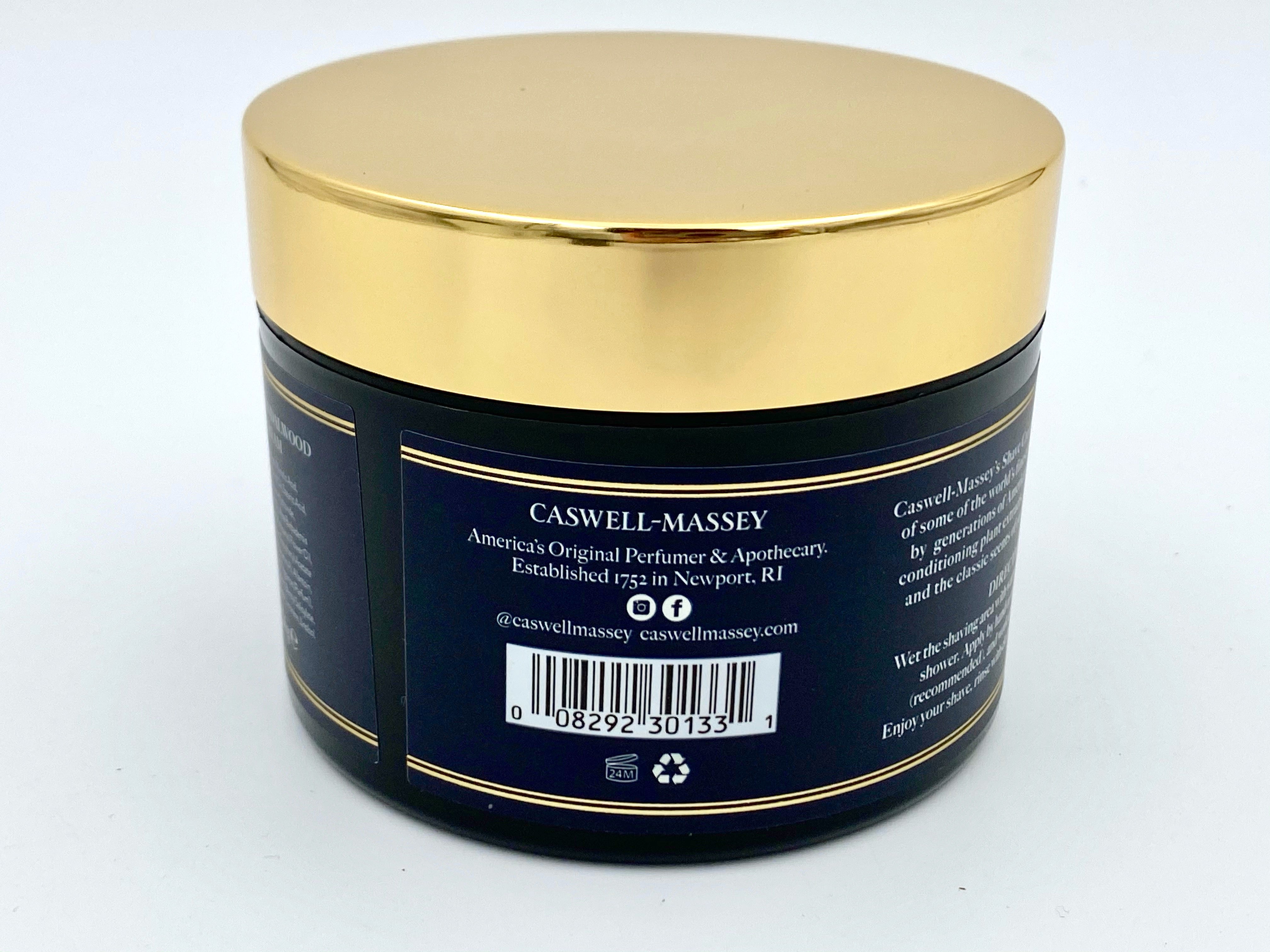 Caswell Massey Woodgrain Sandalwood Luxury Shaving Cream in Jar - 226g (8 oz)