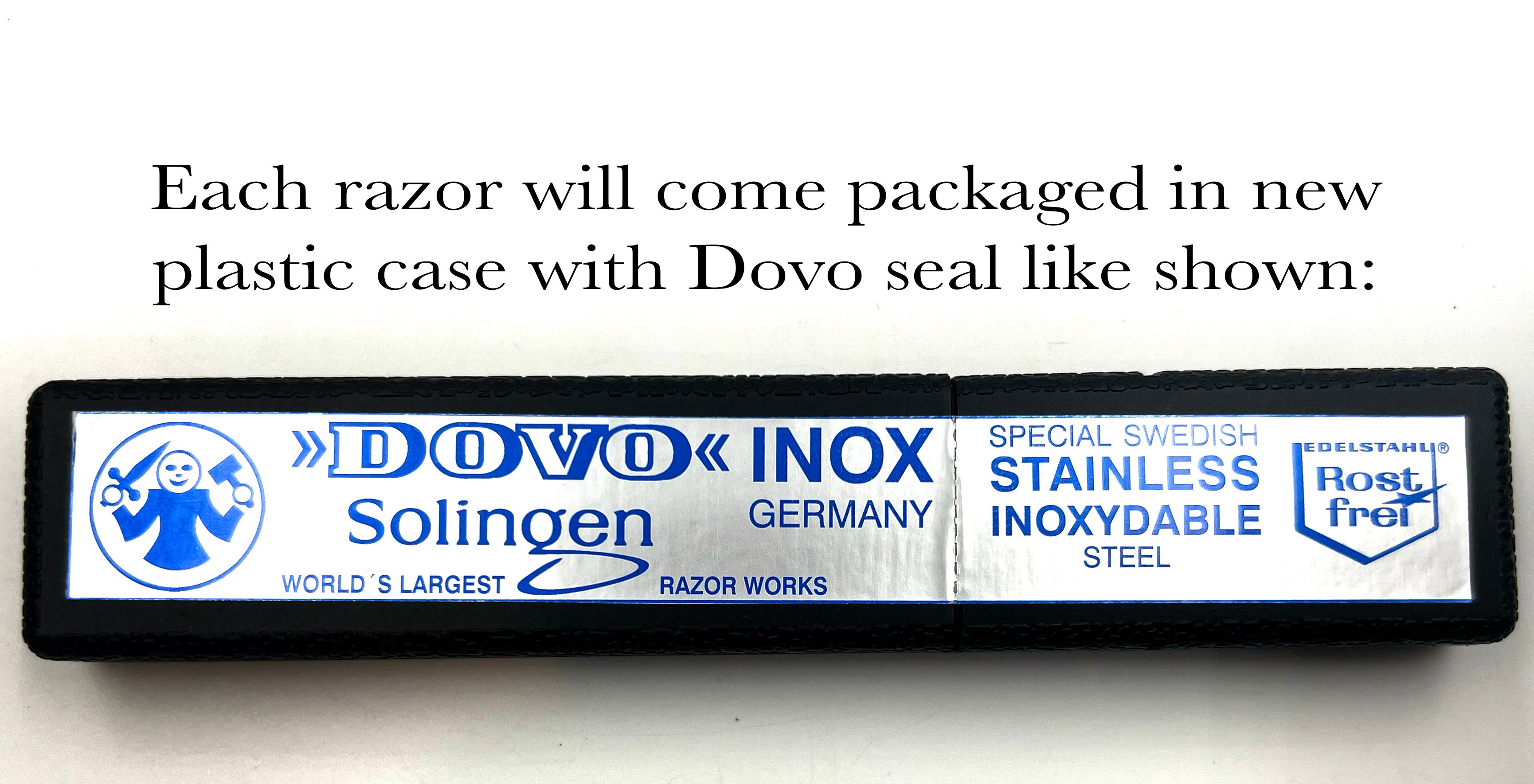 GSG Renewed Dovo „Dovo Special“ Schildpattgriff 5/8 Vollhohl-Rasiermesser aus Solingen (WÄHLEN SIE IHR RASIERMESSER)