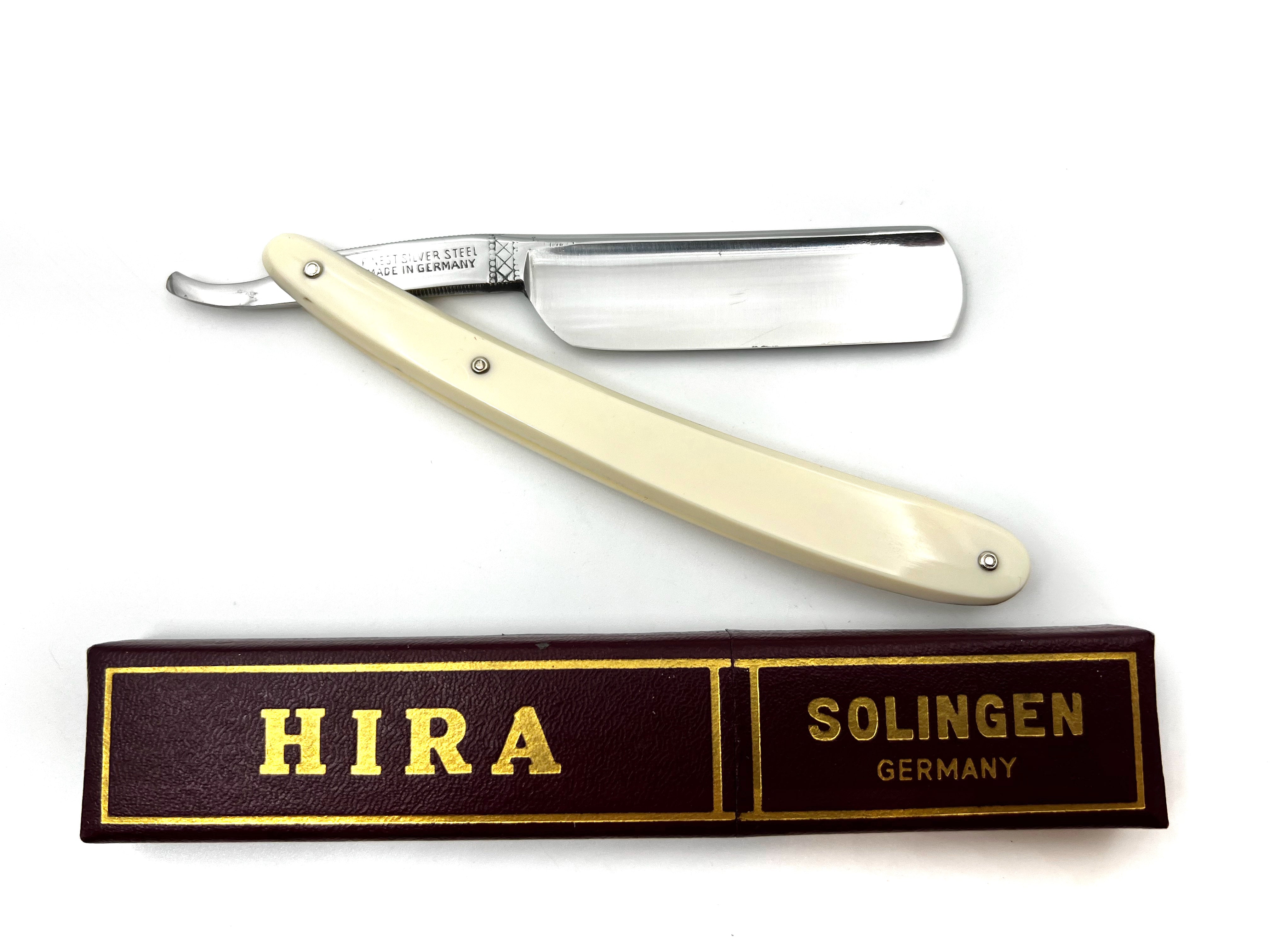 "Hira" - RARE NOS 6/8-13/16 Full Hollow Vintage Solingen Straight Razor