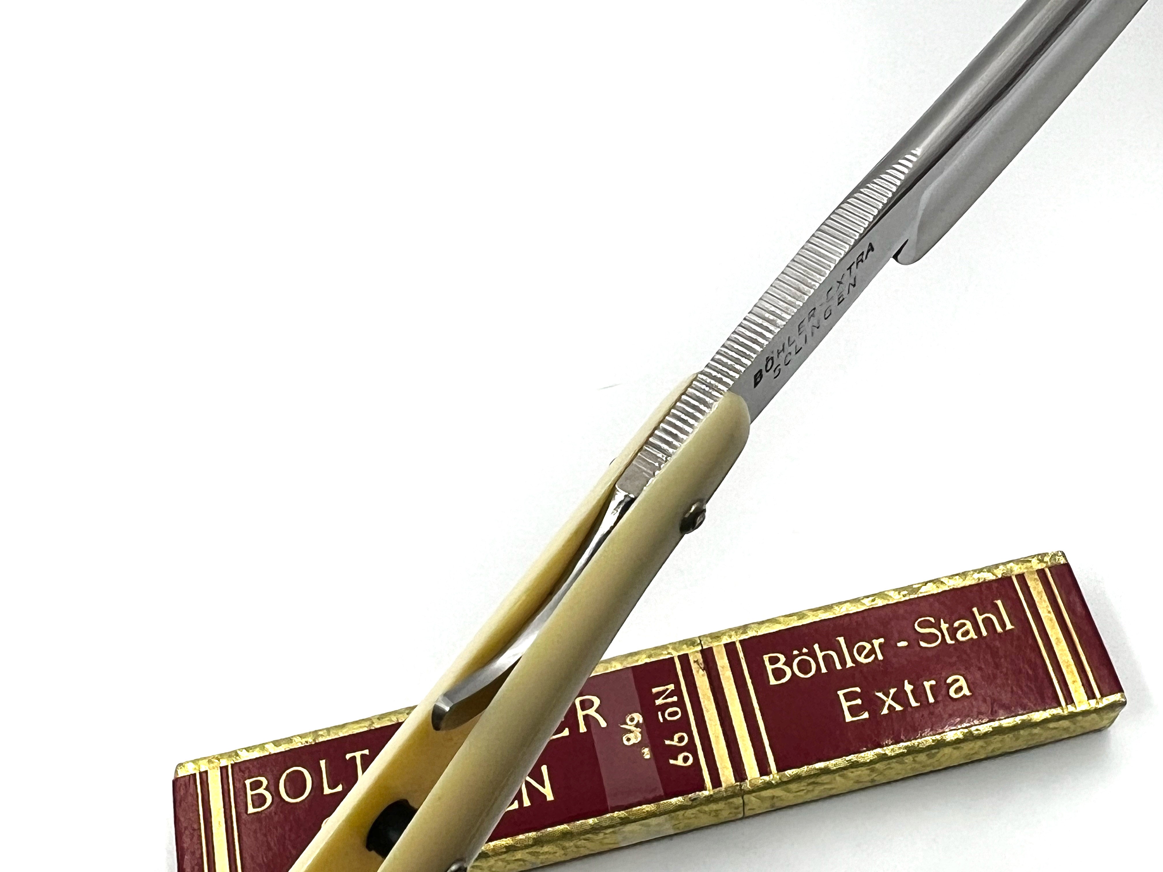 "Super Bolta" Solingen 99 - RARE NOS 6/8 Full Hollow Vintage Straight Razor
